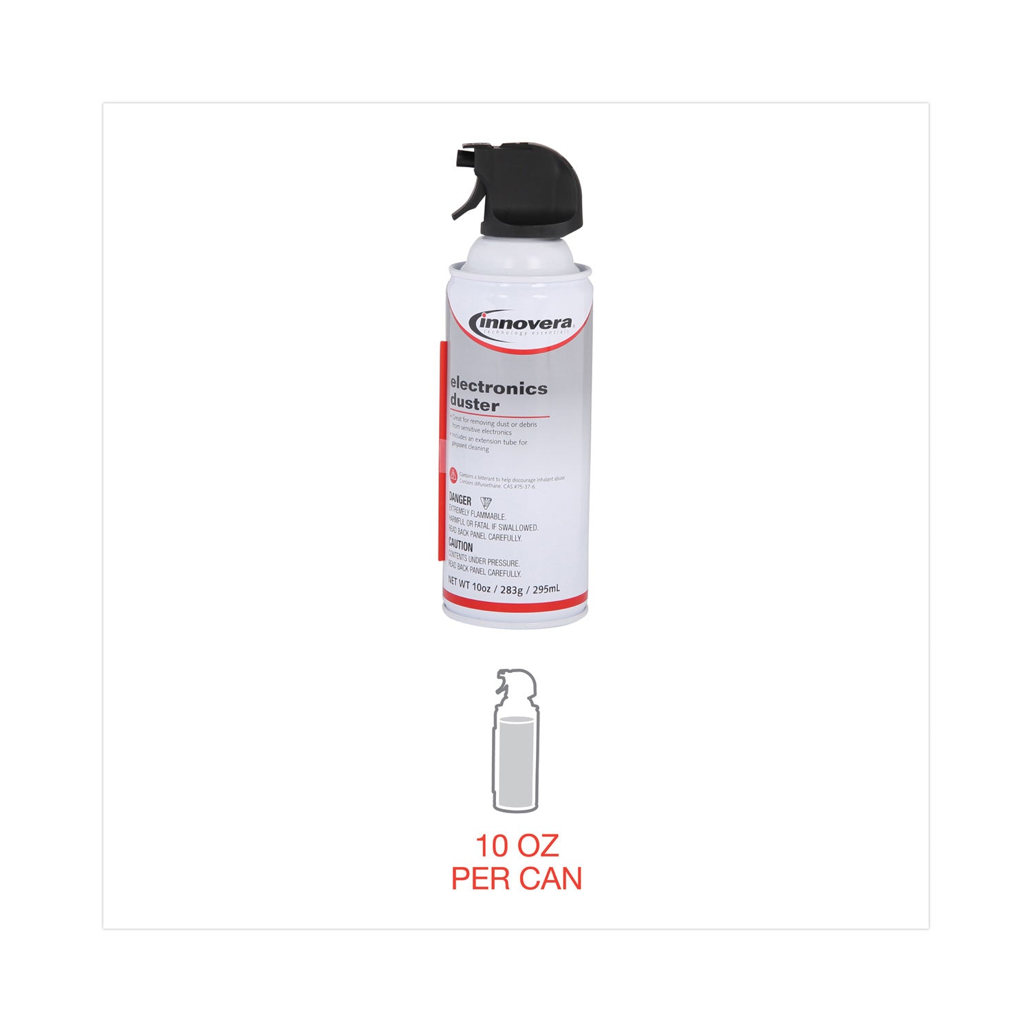 Innovera® Compressed Air Duster Cleaner, 10 Oz Can