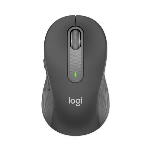 Logitech® Signature M650 for Business Wireless Mouse, Large, 2.4 GHz Frequency, 33 ft Wireless Range, Right Hand Use, Graphite