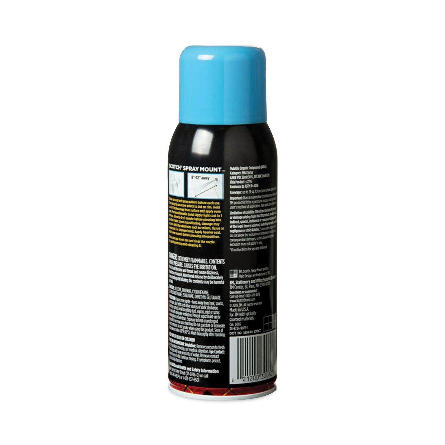 Scotch® Spray Mount Repositionable Adhesive, 10.25 Oz, Dries Clear