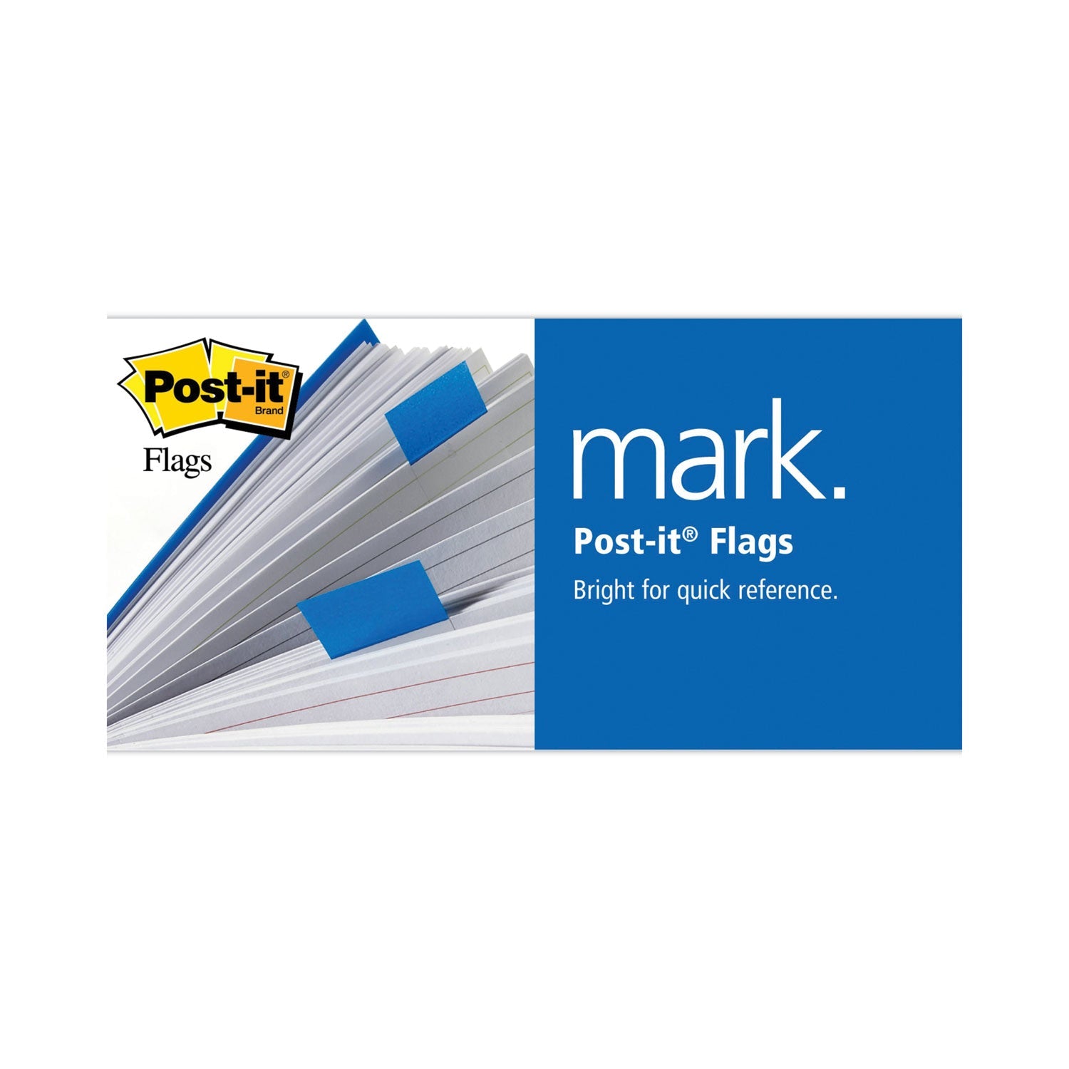 Post-it® Flags Highlighting Page Flags, 4 Bright Colors, 0.5 x 1.75, 35/Color, 4 Dispensers/Pack