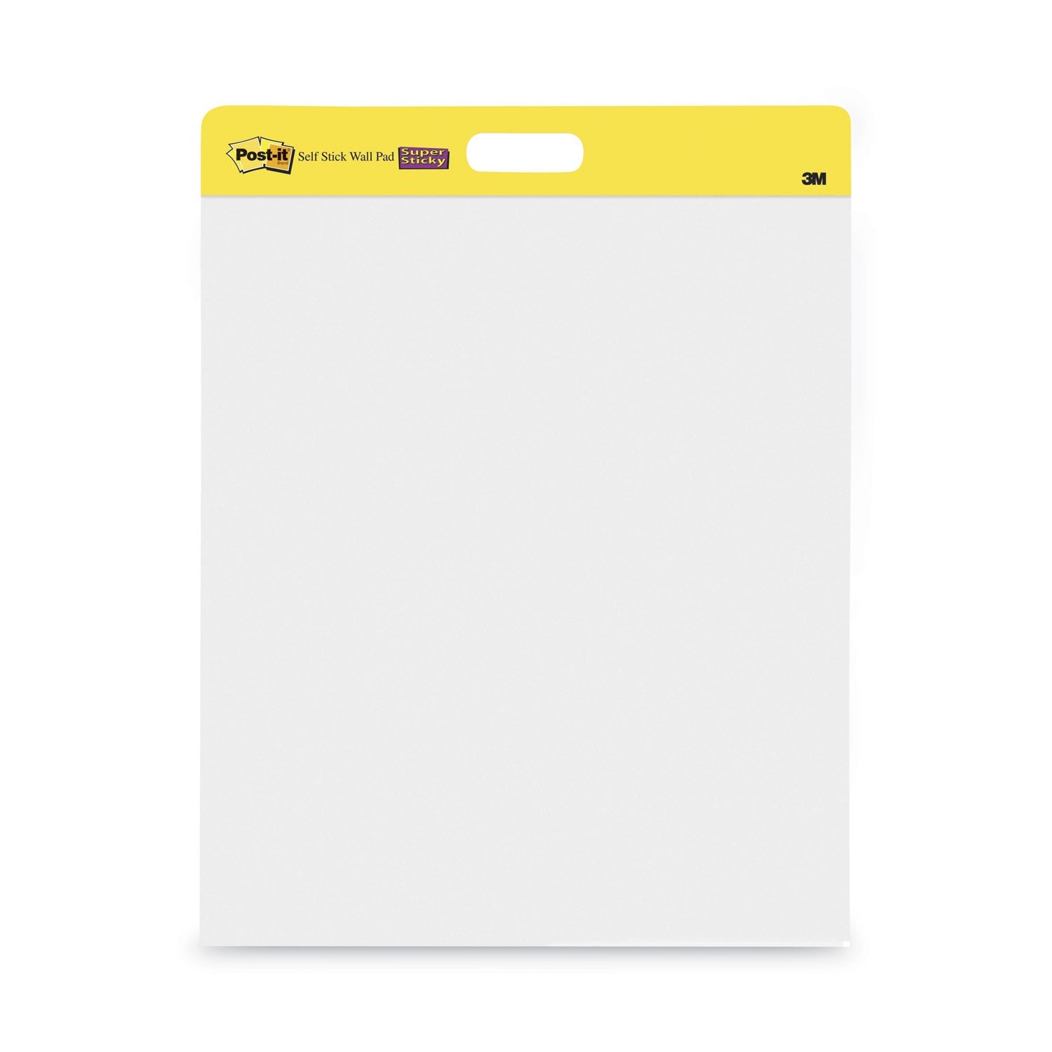 Post-it® Easel Pads Super Sticky Self-Stick Wall Pad, Unruled, 20 x 23, White, 20 Sheets/Pad, 2 Pads/Pack, 2 Packs/Carton