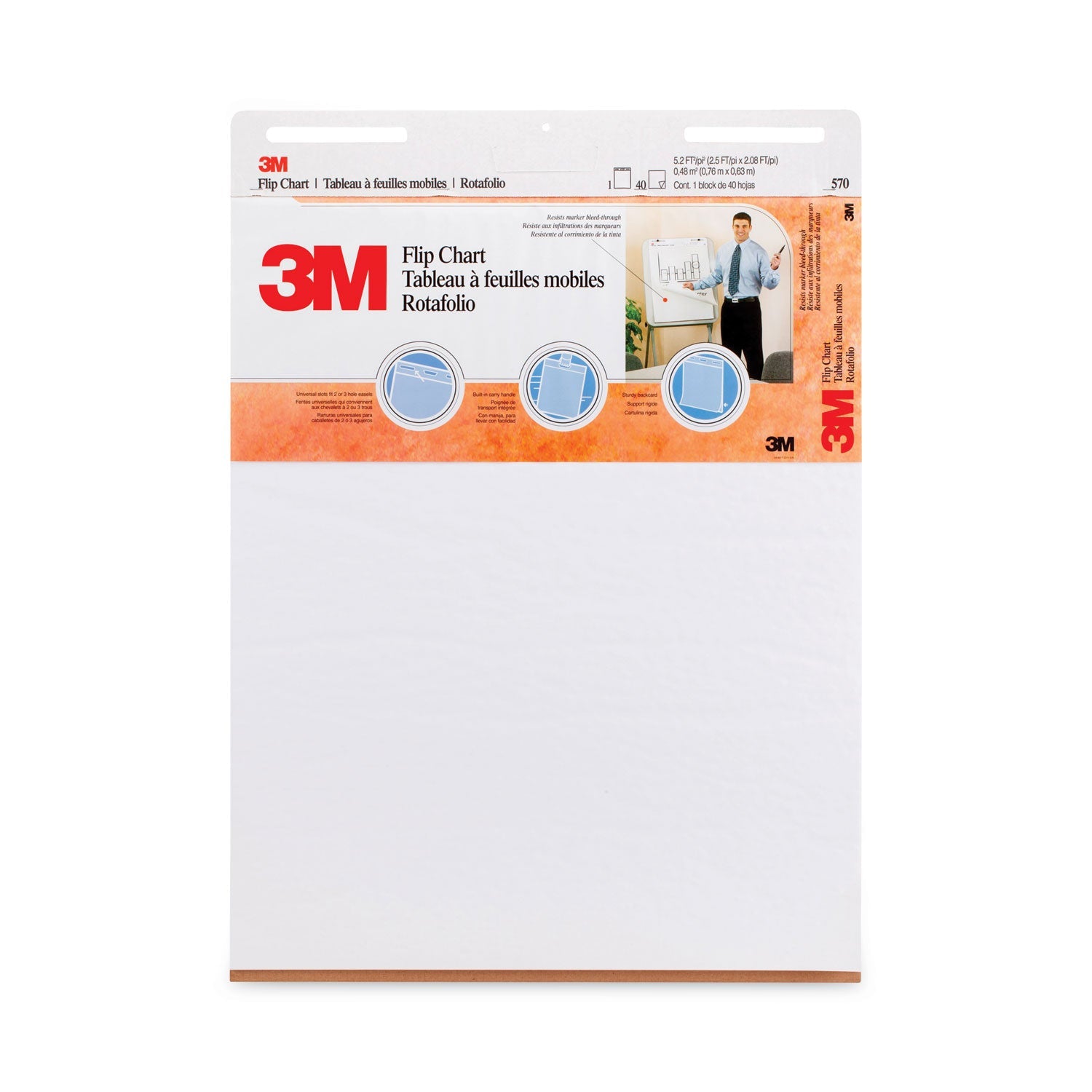Professional Flip Chart | Unruled | 2-Pack