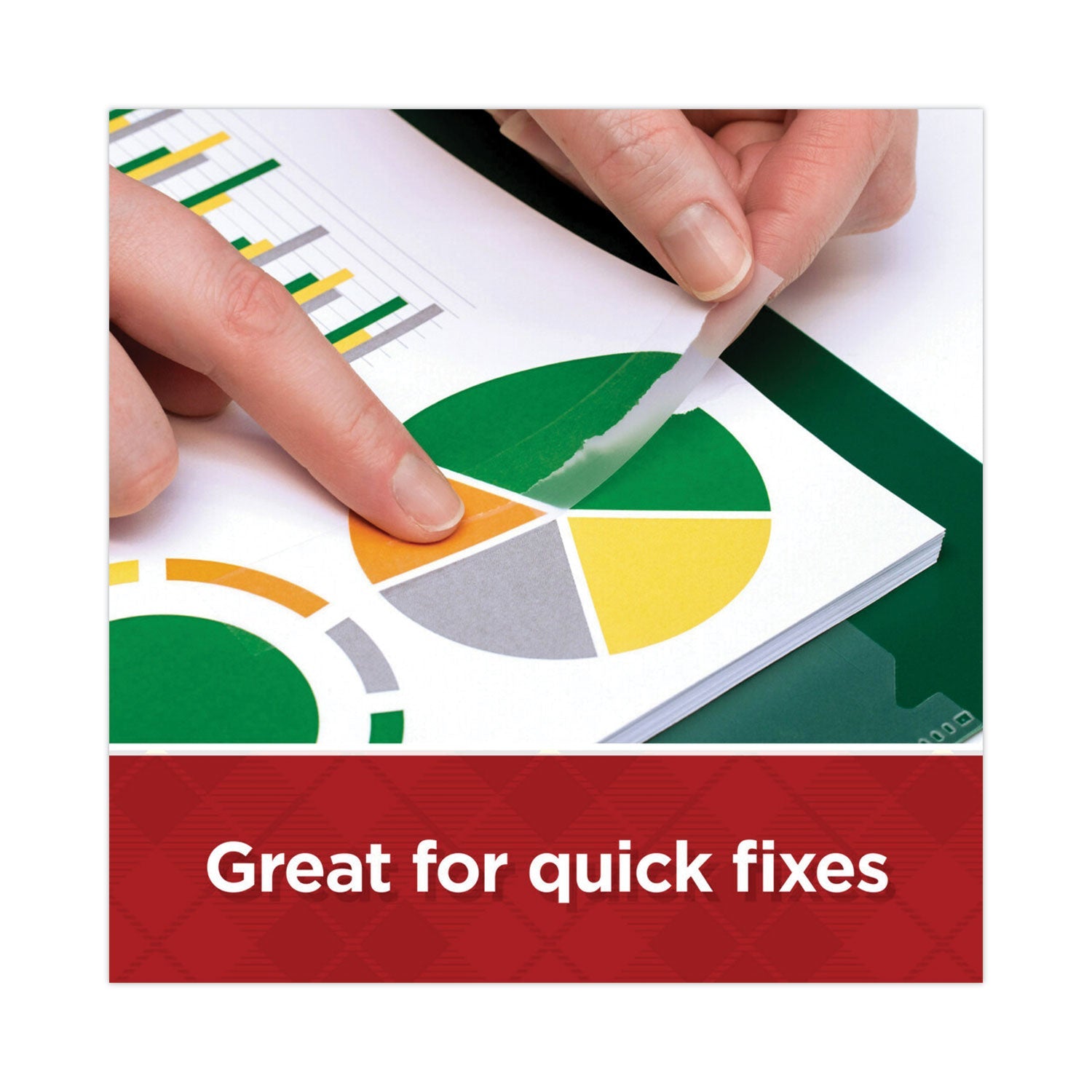 Scotch® Super-Hold Tape Refill, 1" Core, 0.75" X 27.77 Yds, Transparent, 6/pack