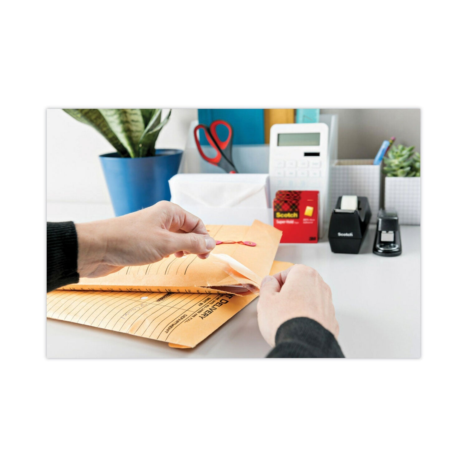 Scotch® Super-Hold Tape Refill, 1" Core, 0.75" X 27.77 Yds, Transparent, 6/pack