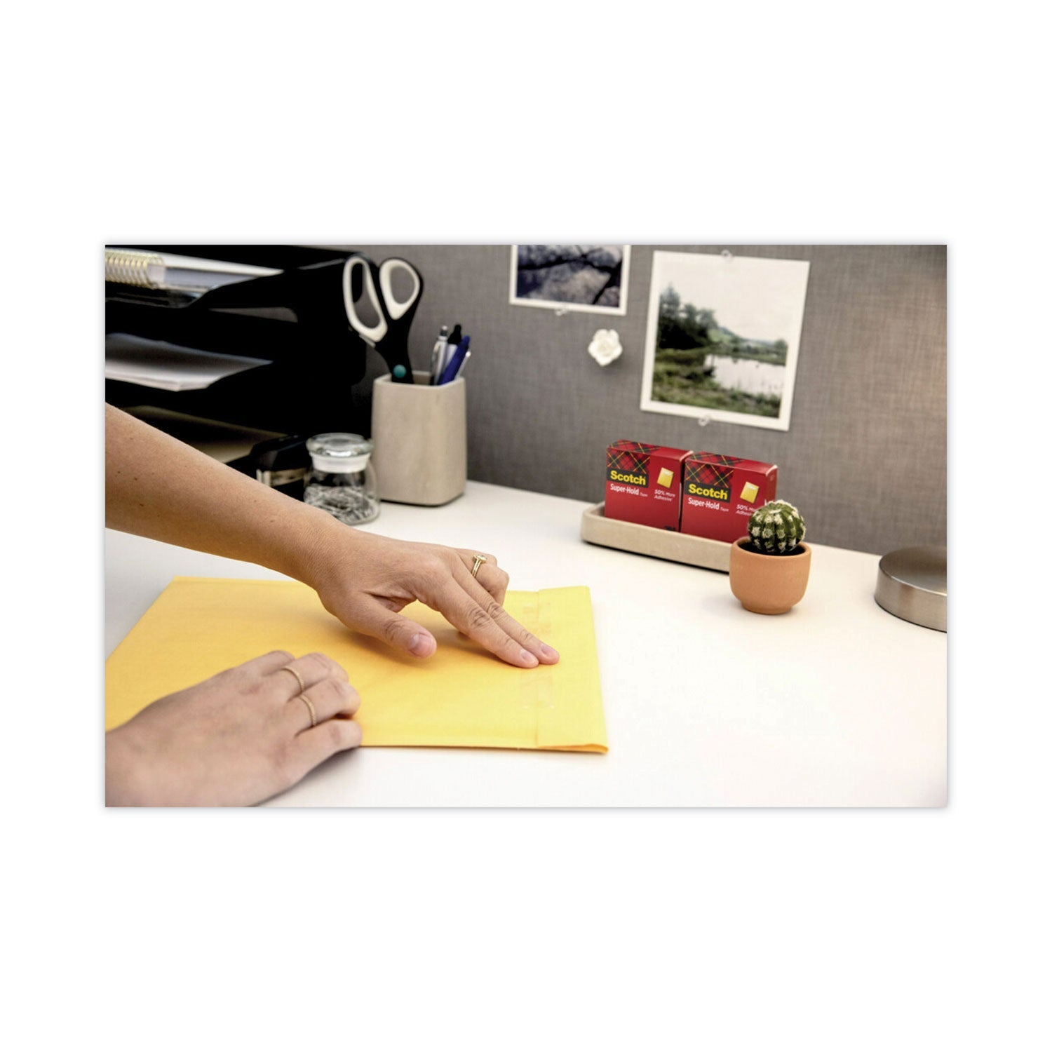 Scotch® Super-Hold Tape Refill, 1" Core, 0.75" X 27.77 Yds, Transparent, 6/pack