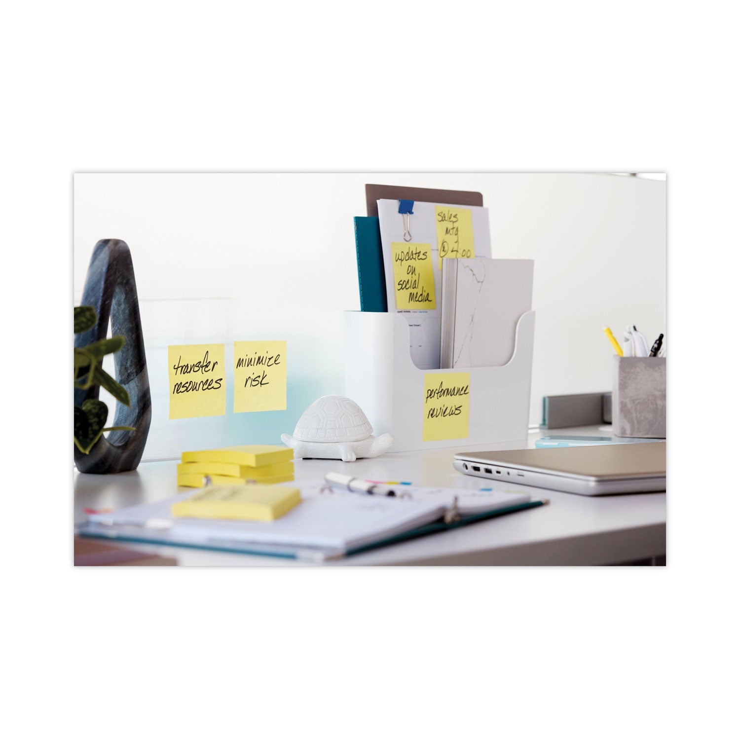Post-it® Notes Super Sticky Pads in Canary Yellow, Cabinet Pack, 3" x 3", 90 Sheets/Pad, 24 Pads/Pack