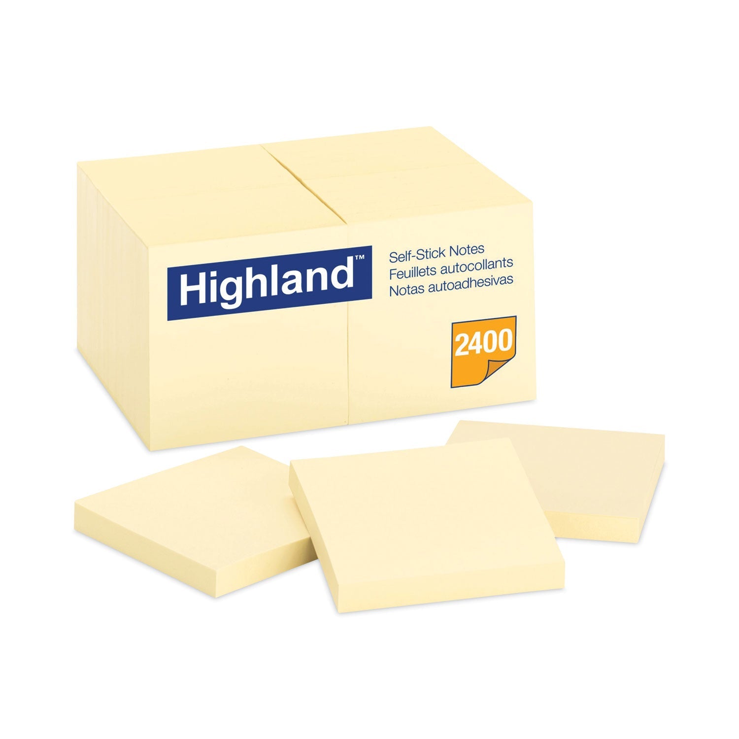 Highland™ Self-Stick Notes | Yellow | 24-Pack