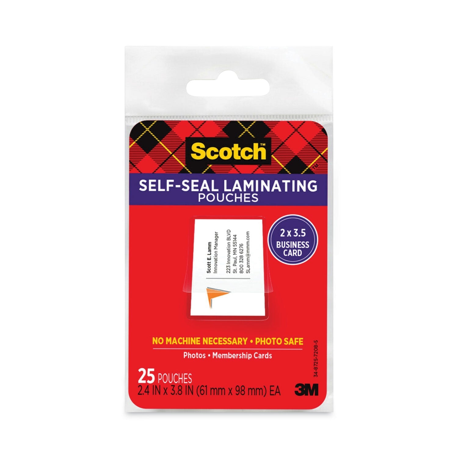 Self-Sealing Laminating Pouches | 25-Pack