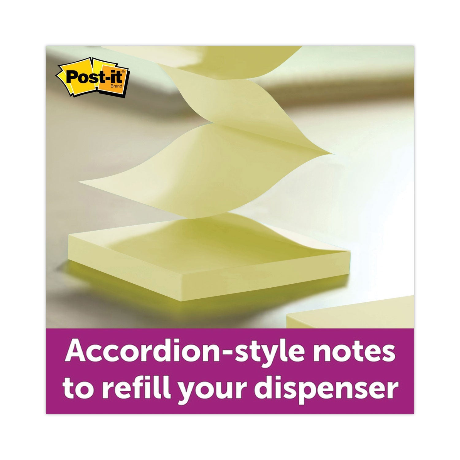 Post-it® Dispenser Notes Original Pop-up Notes Value Pack, 3 x 3, (14) Canary Yellow, (4) Poptimistic Collection Colors, 100 Sheets/Pad, 18 Pads/Pack