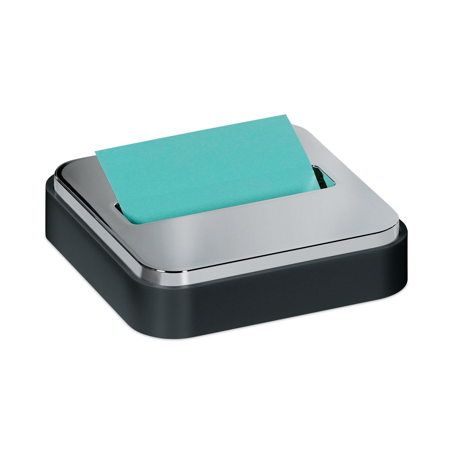 Post-it® Pop-up Notes Super Sticky Steel Top Dispenser, For 3 x 3 Pads, Black/Steel