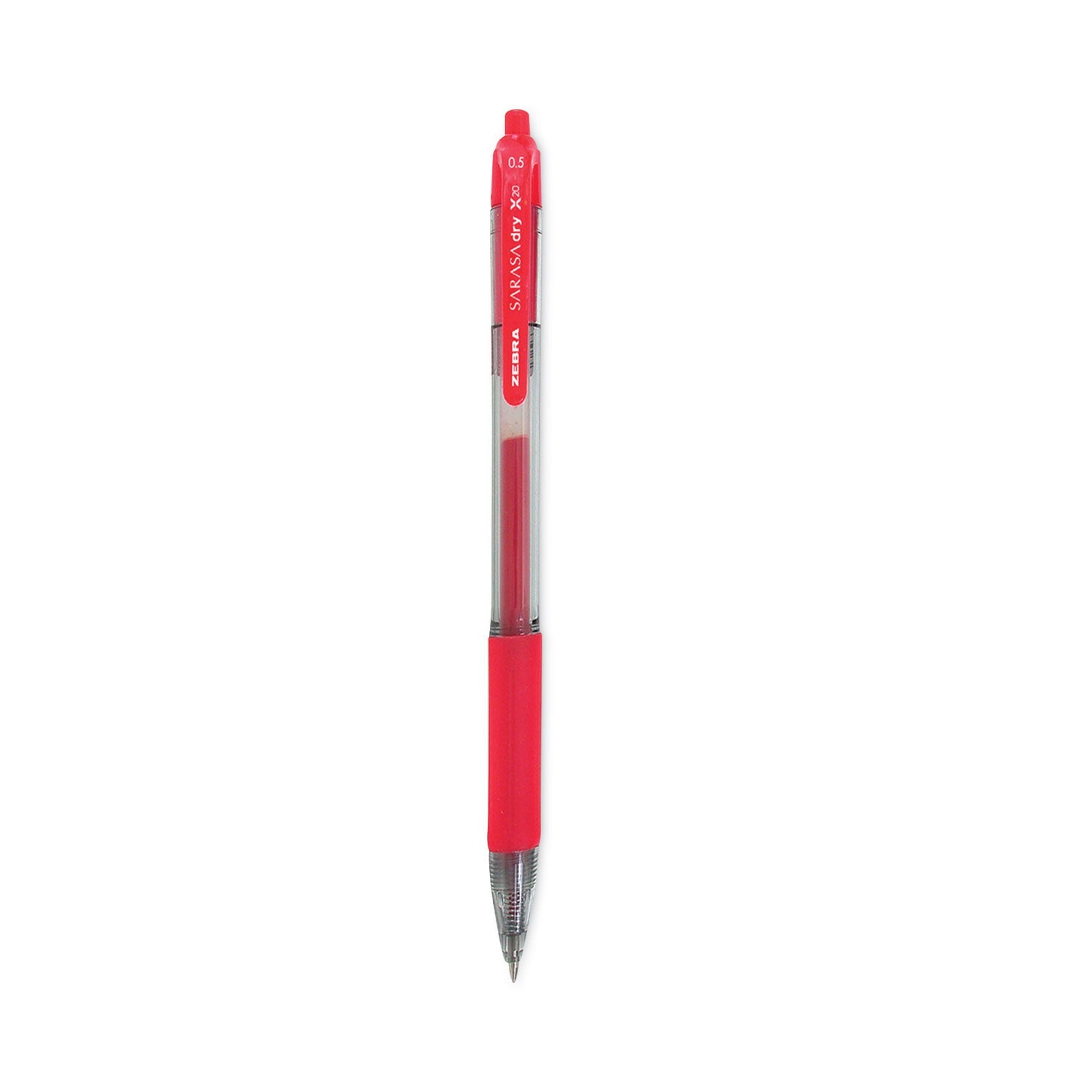 Sarasa Dry X20 Gel Pen | Red Ink, 0.5mm, 12/Pack