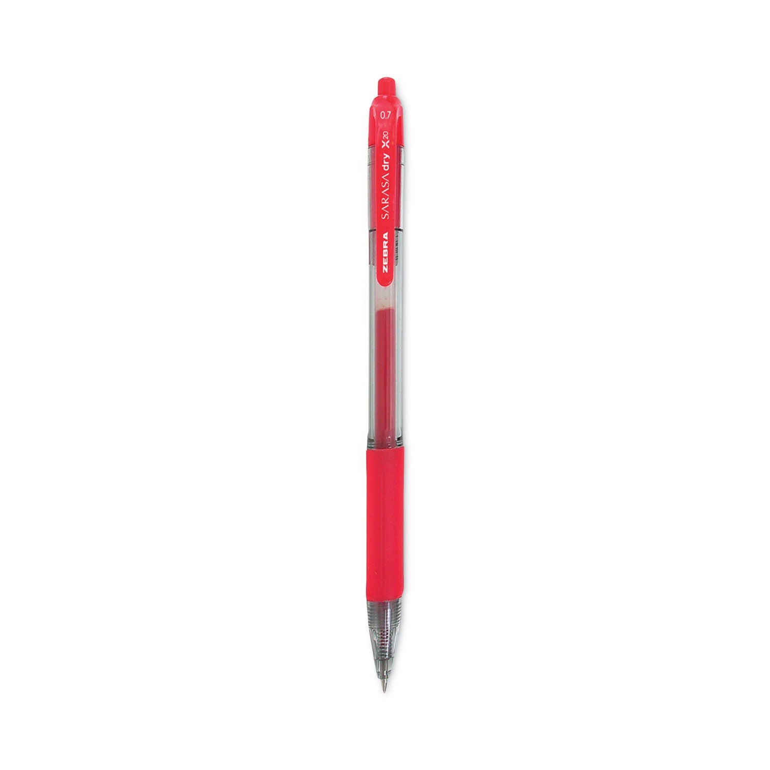 Sarasa Dry X20 Gel Pen | Red Ink, 12/Pack, Zebra®