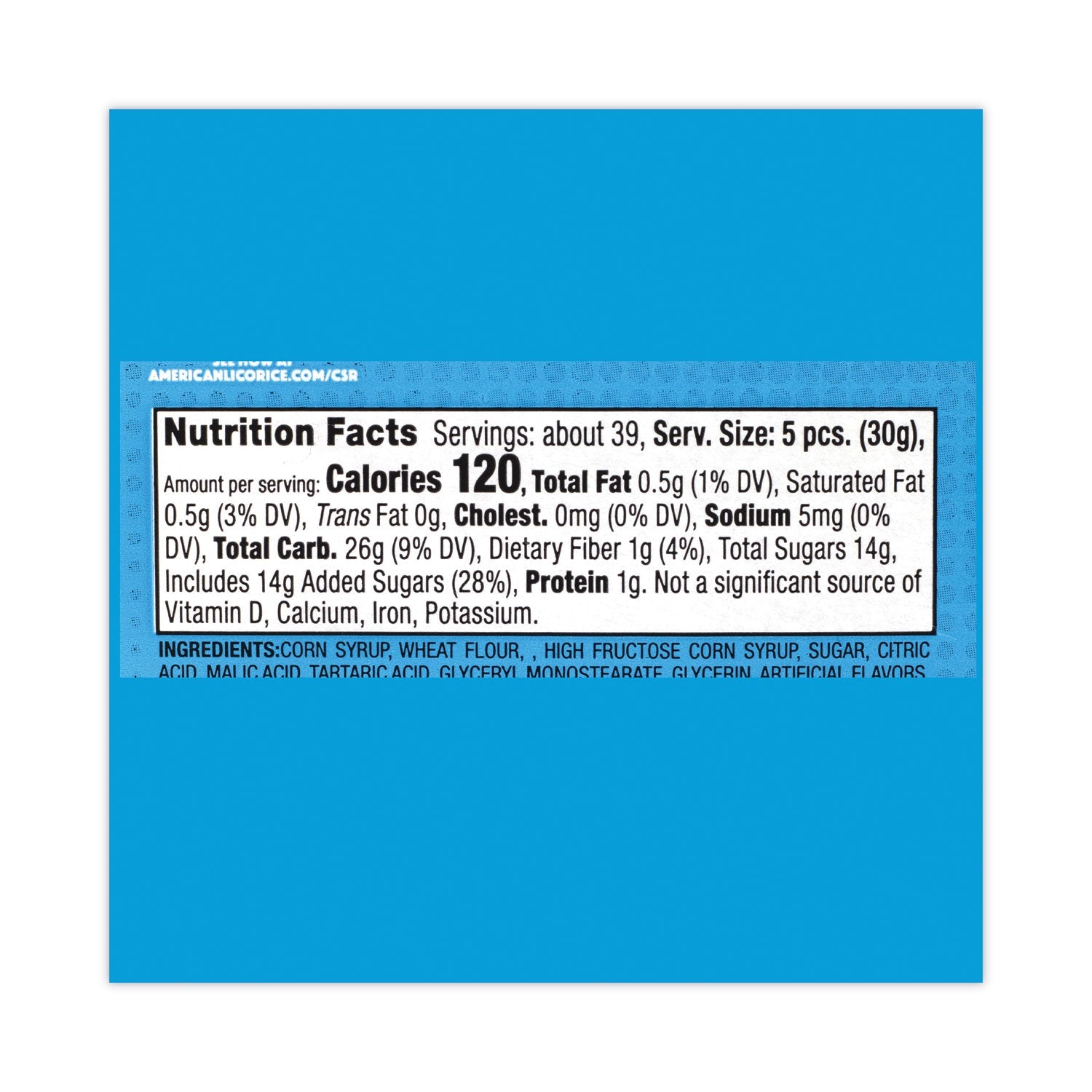 Sour Punch® Twists, Variety, 2.59 lb Tub, Approx. 210 Pieces