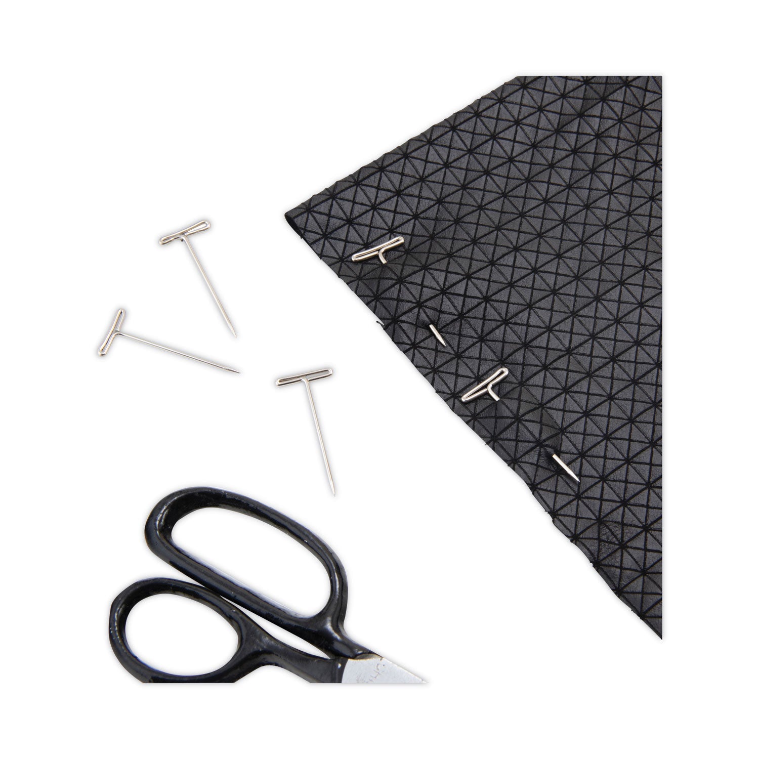 GEM® T-Pins, Steel, Silver, 1.5", 100/Box