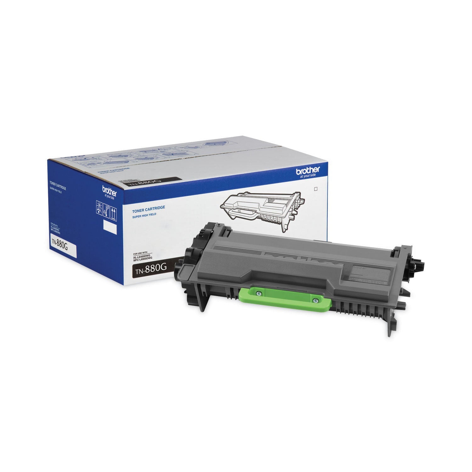 Brother Tn880g High-Yield Toner, 12,000 Page-Yield, Black, Taa Compliant