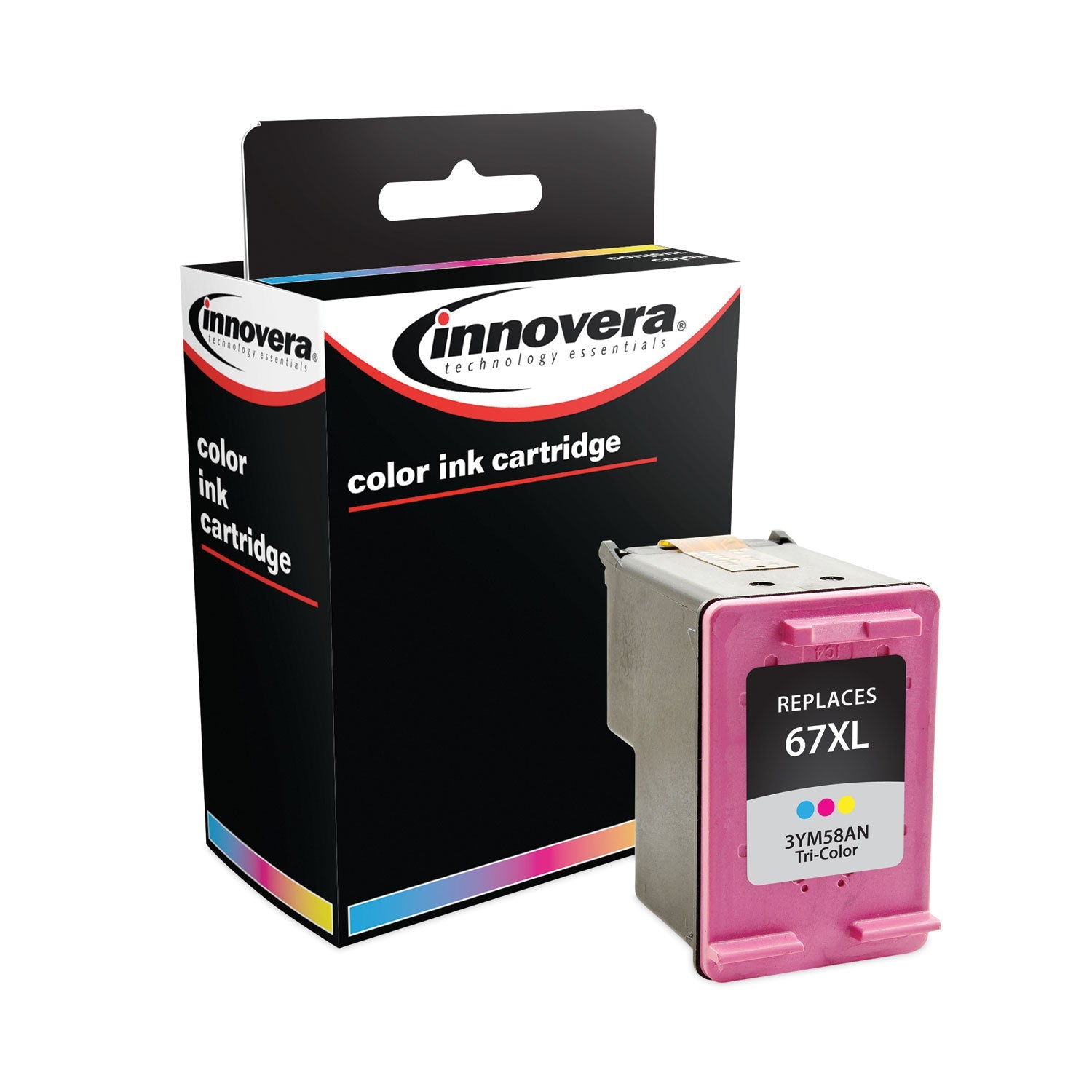 Remanufactured Tri-Color Ink | Replaces HP 67XL