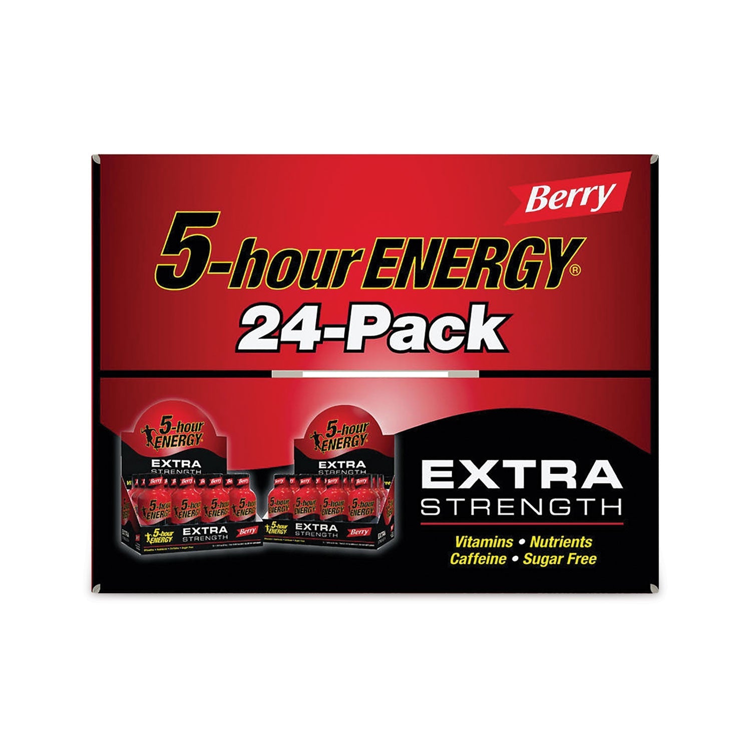 5-hour ENERGY® Extra Strength Energy Drink, Berry, 1.93 oz Bottle, 24/Carton - Bloom Skins