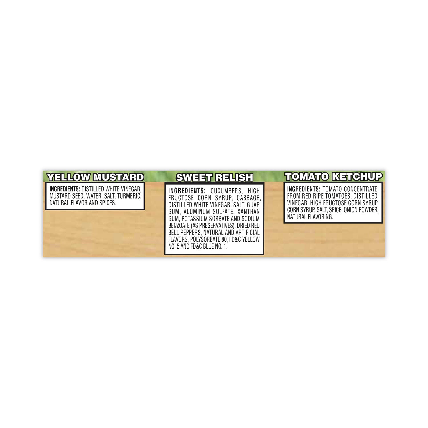 Heinz Ketchup, Mustard and Relish Picnic Pack, 2 Ketchup, Mustard, Relish, 4 Bottles/Carton - Bloom Skins