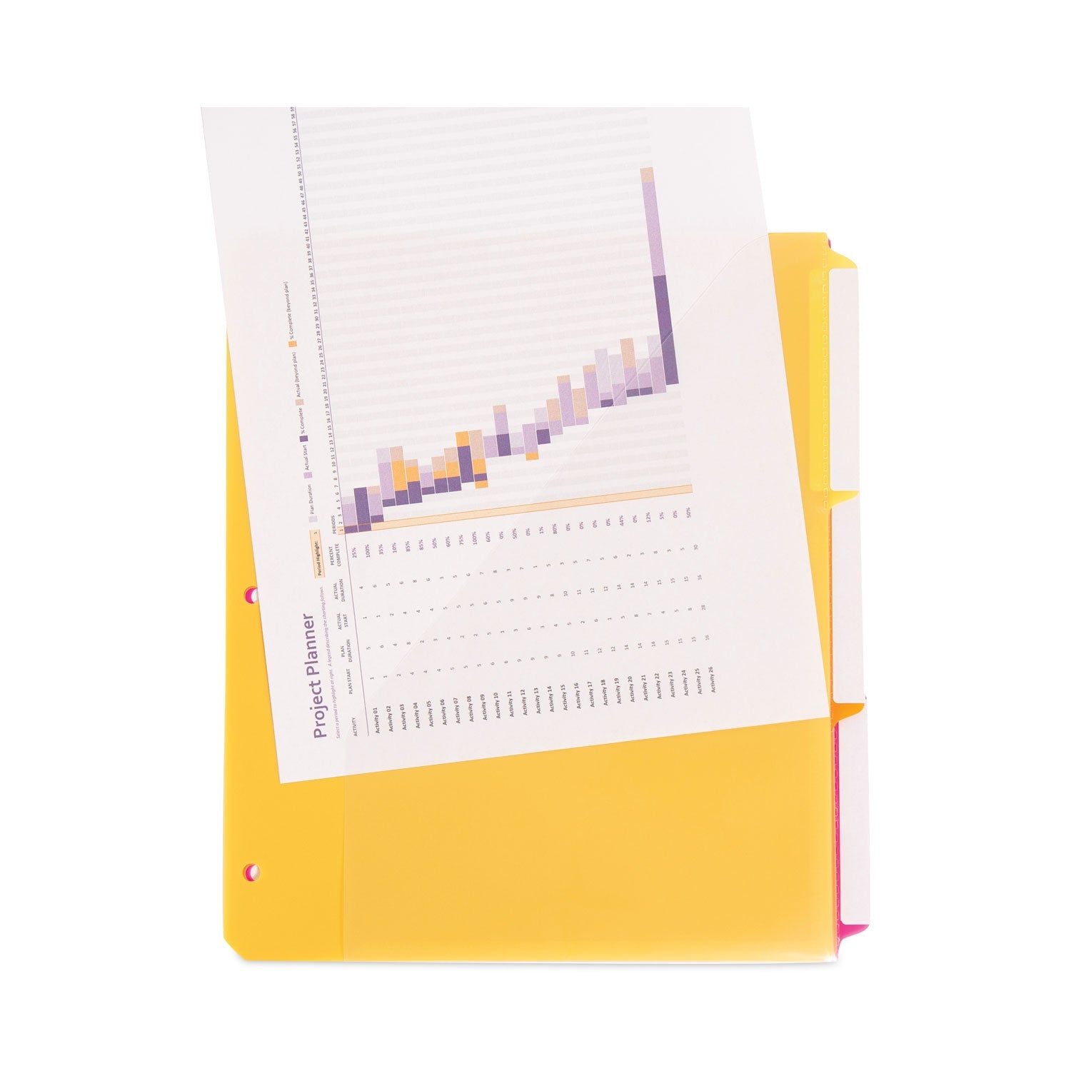 Smead Three-Ring Binder Poly Index Dividers with Pocket, 1/3-Cut Tabs, 11.25 x 9.75, Assorted Colors, 10 Sets