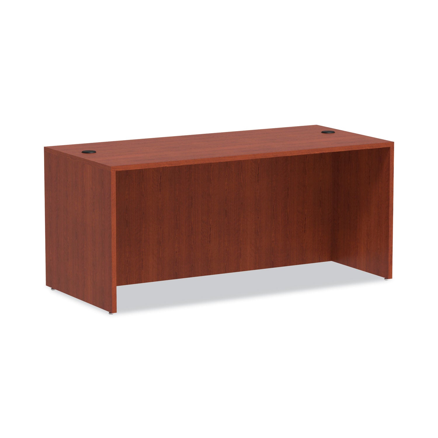 Alera® Alera Valencia Series Straight Front Desk Shell, 65" X 29.5" X 29.63", Medium Cherry