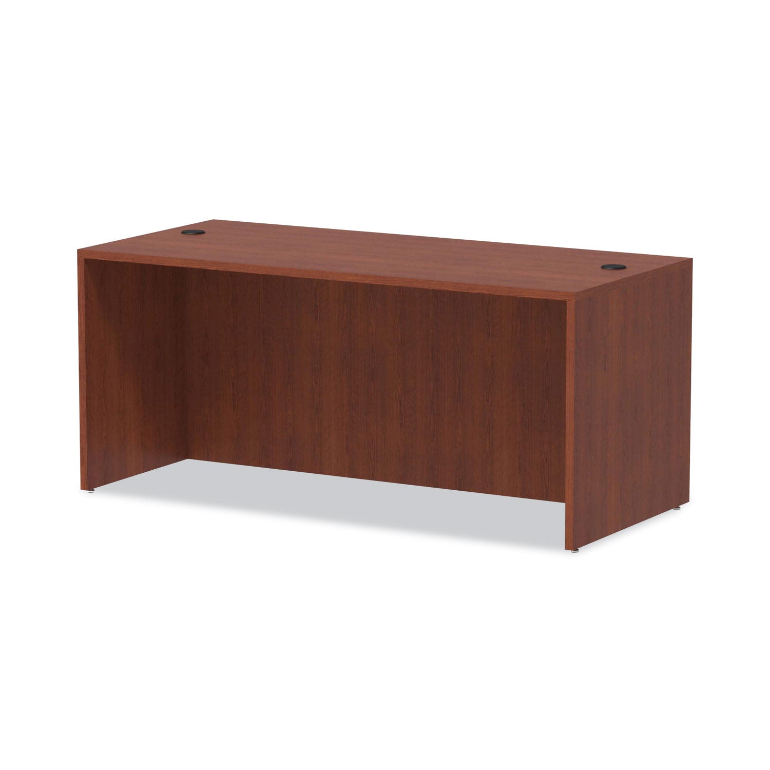 Alera® Alera Valencia Series Straight Front Desk Shell, 65" X 29.5" X 29.63", Medium Cherry