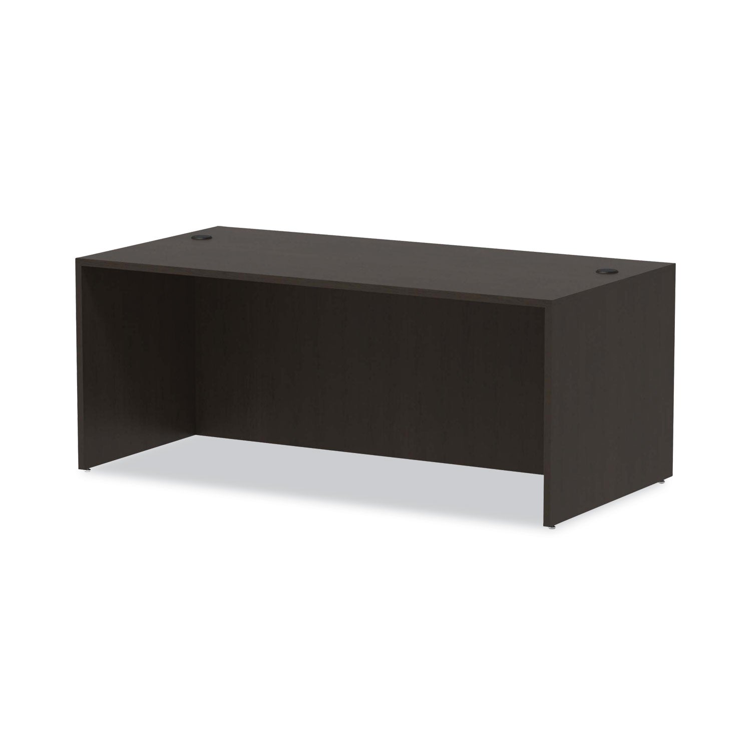 Alera® Alera Valencia Series Straight Front Desk Shell, 71" X 35.5" X 29.63", Espresso