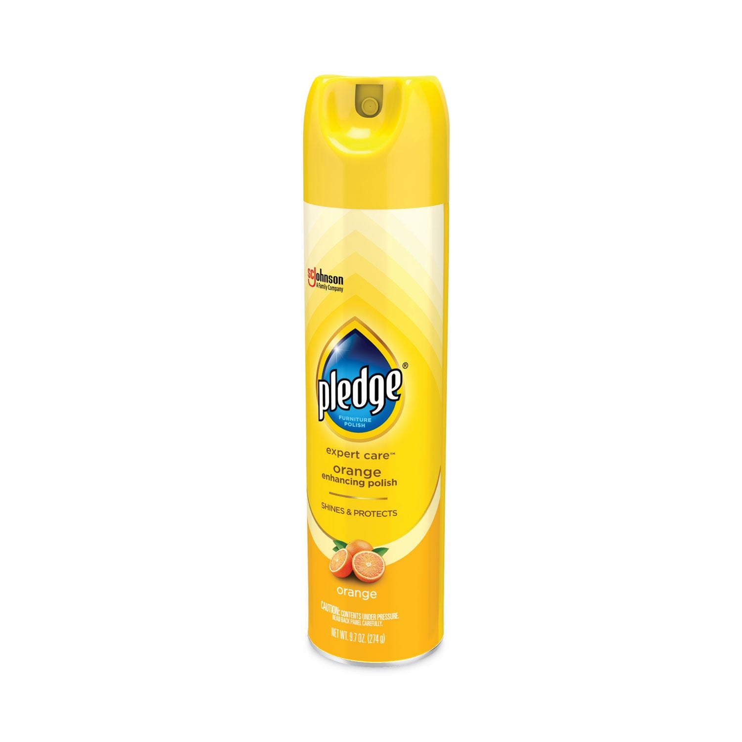 Pledge® Furniture Polish, Orange, 9.7 Oz Aerosol Spray, 6/carton