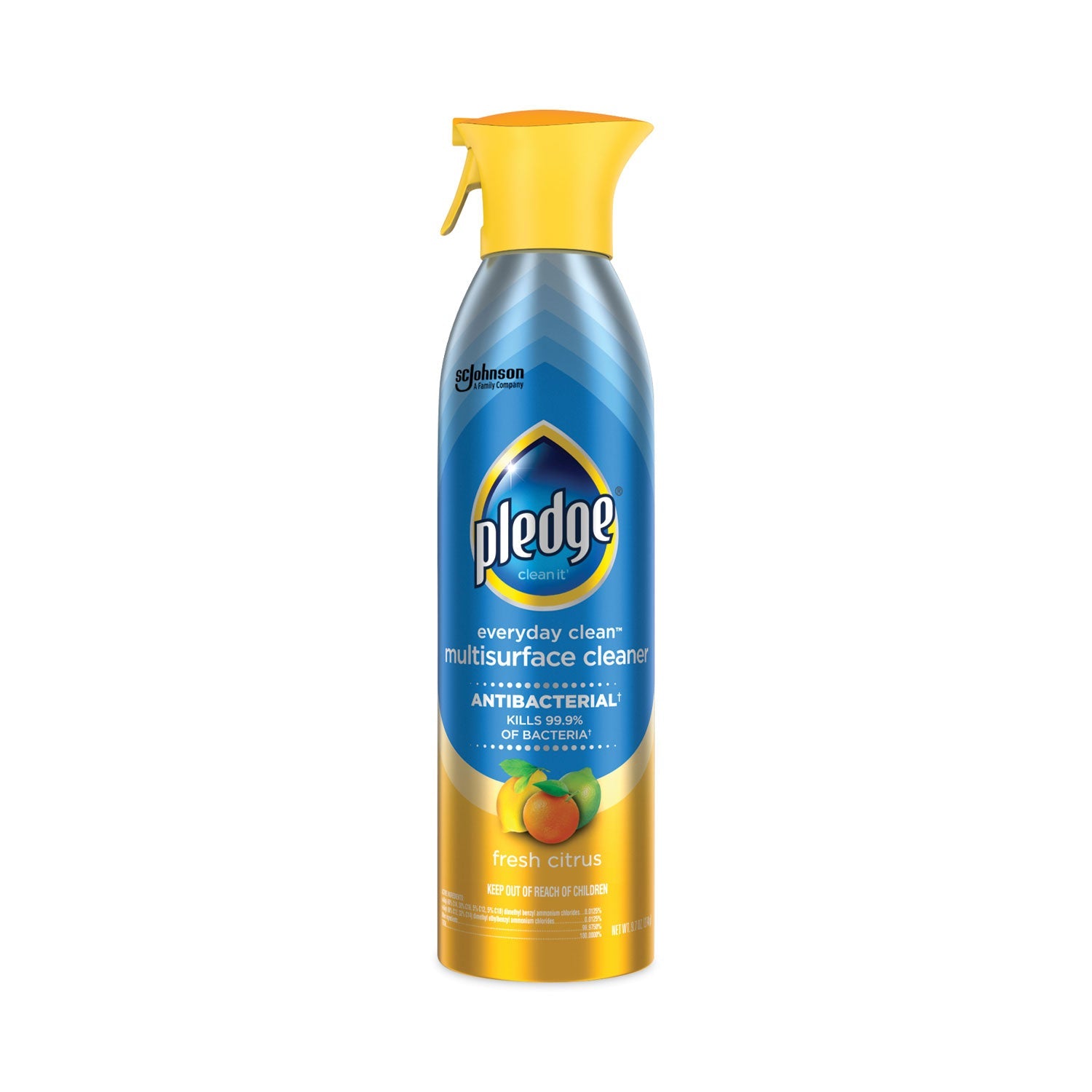 Pledge® Multi Surface Antibacterial Everyday Cleaner, 9.7 Oz Aerosol Spray