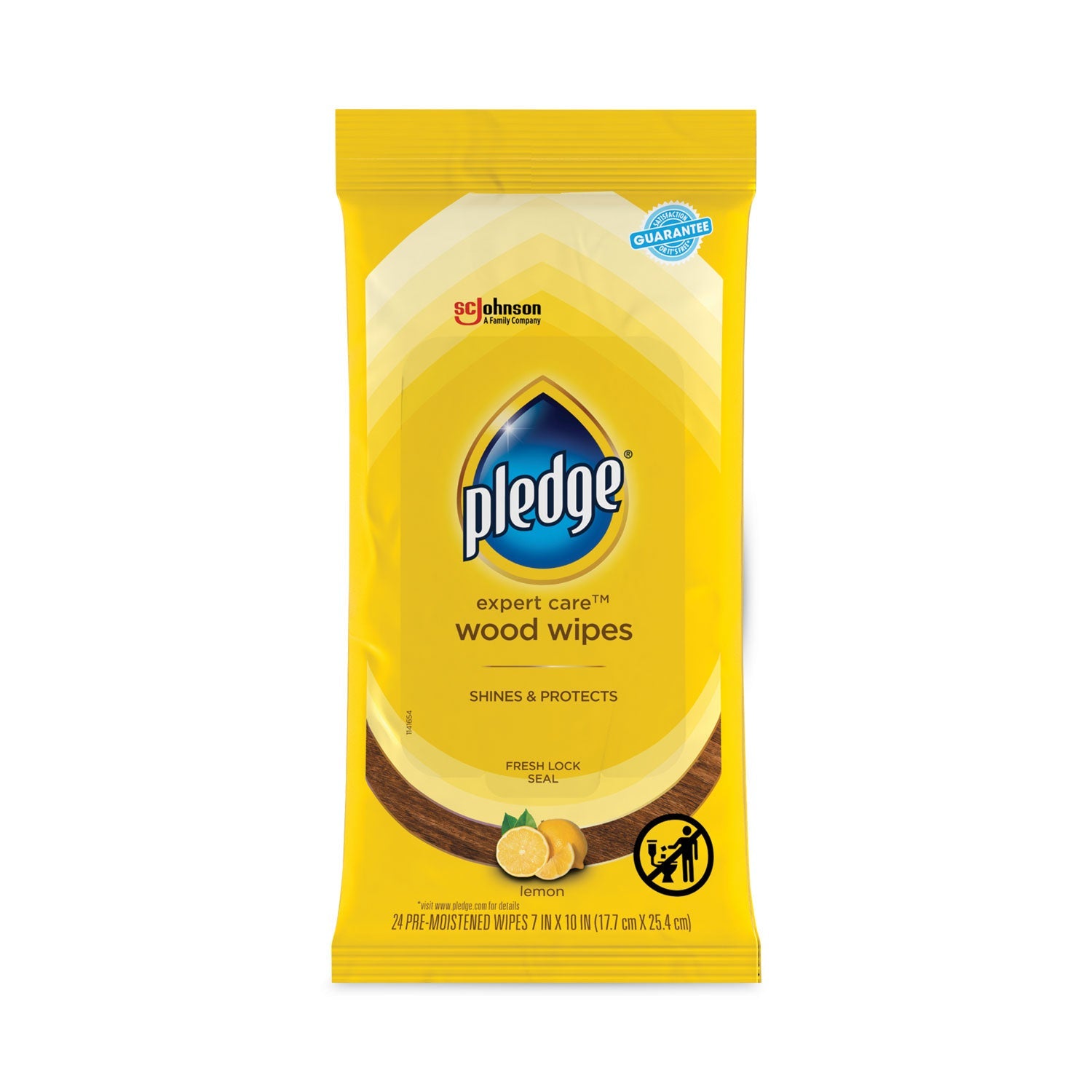 Wet Wipes | Pledge® Lemon Scent 12-Pack Case
