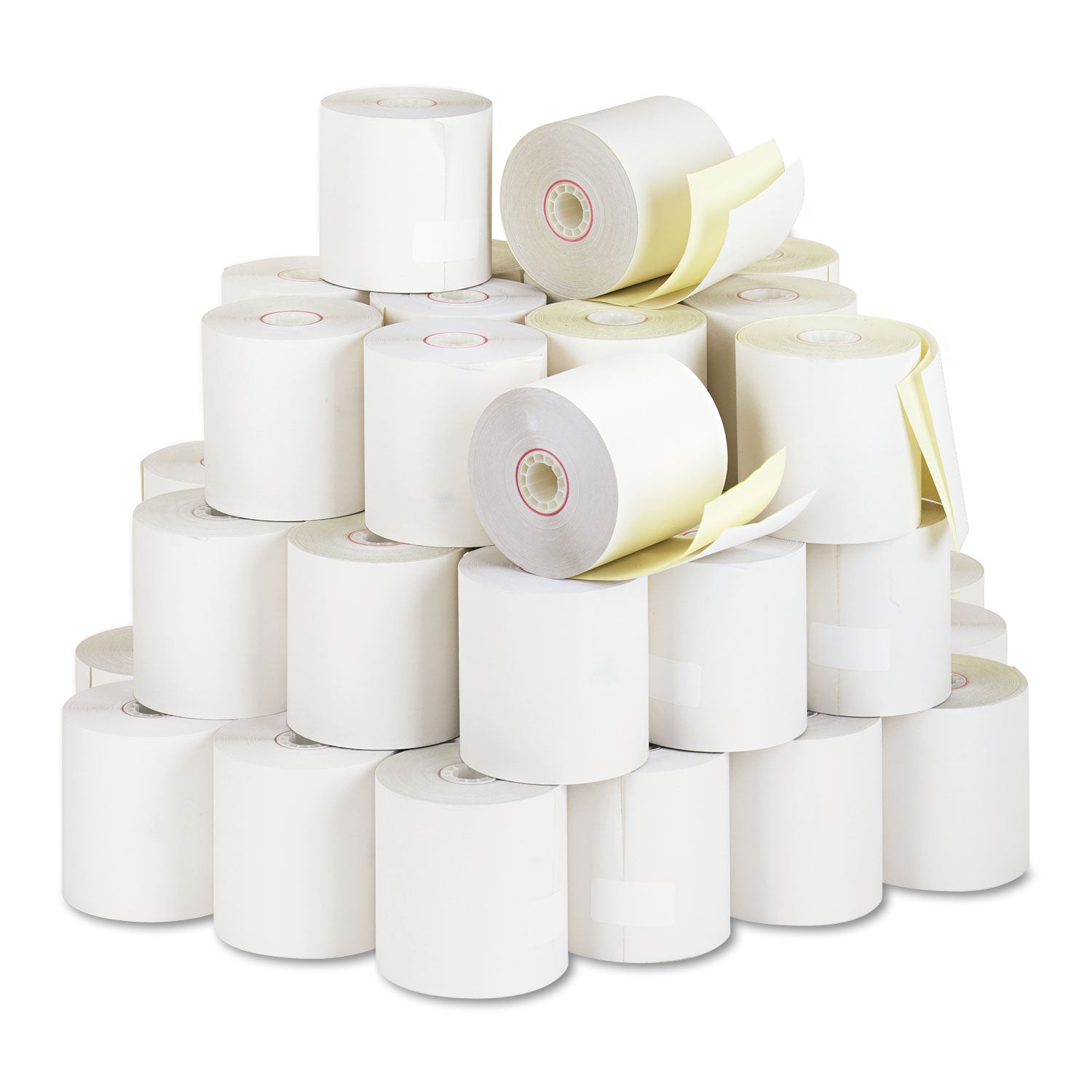Iconex™ Impact Printing Carbonless Paper Rolls, 2.75" X 90 Ft, White/canary, 50/carton - Bloom Skins