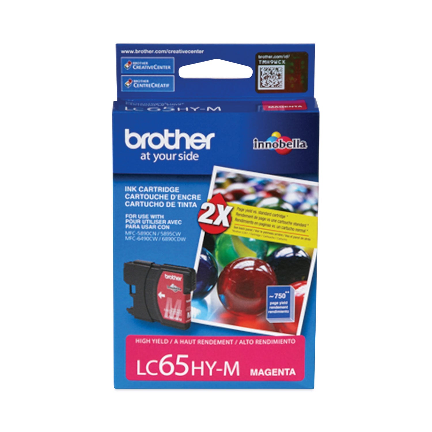 Brother Lc65hym High-Yield Ink | Magenta