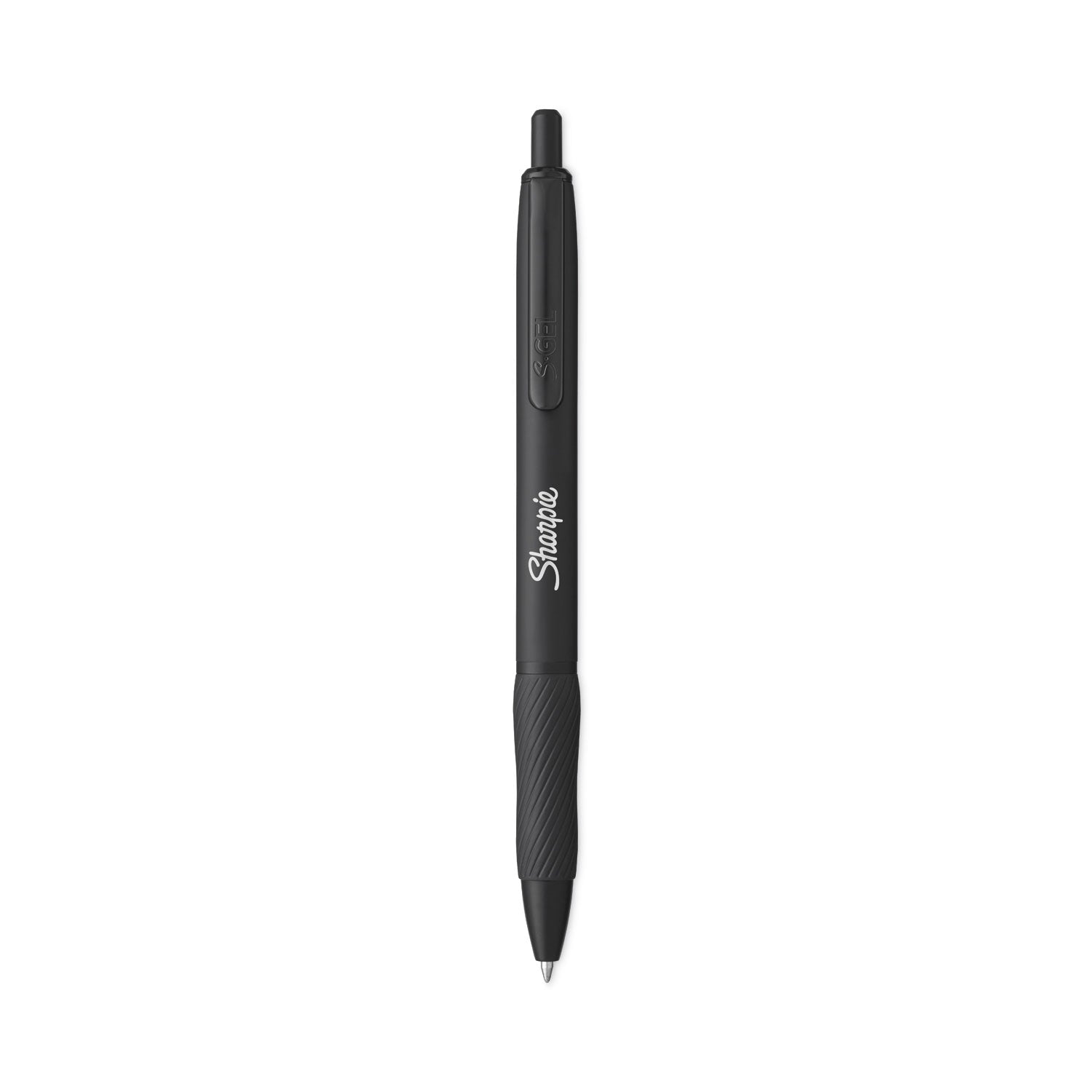 Sharpie® S-Gel™ S-Gel Premium Metal Barrel Gel Pen, Retractable, Medium 0.7 mm, Black Ink, Black Barrel, 4/Pack - Bloom Skins