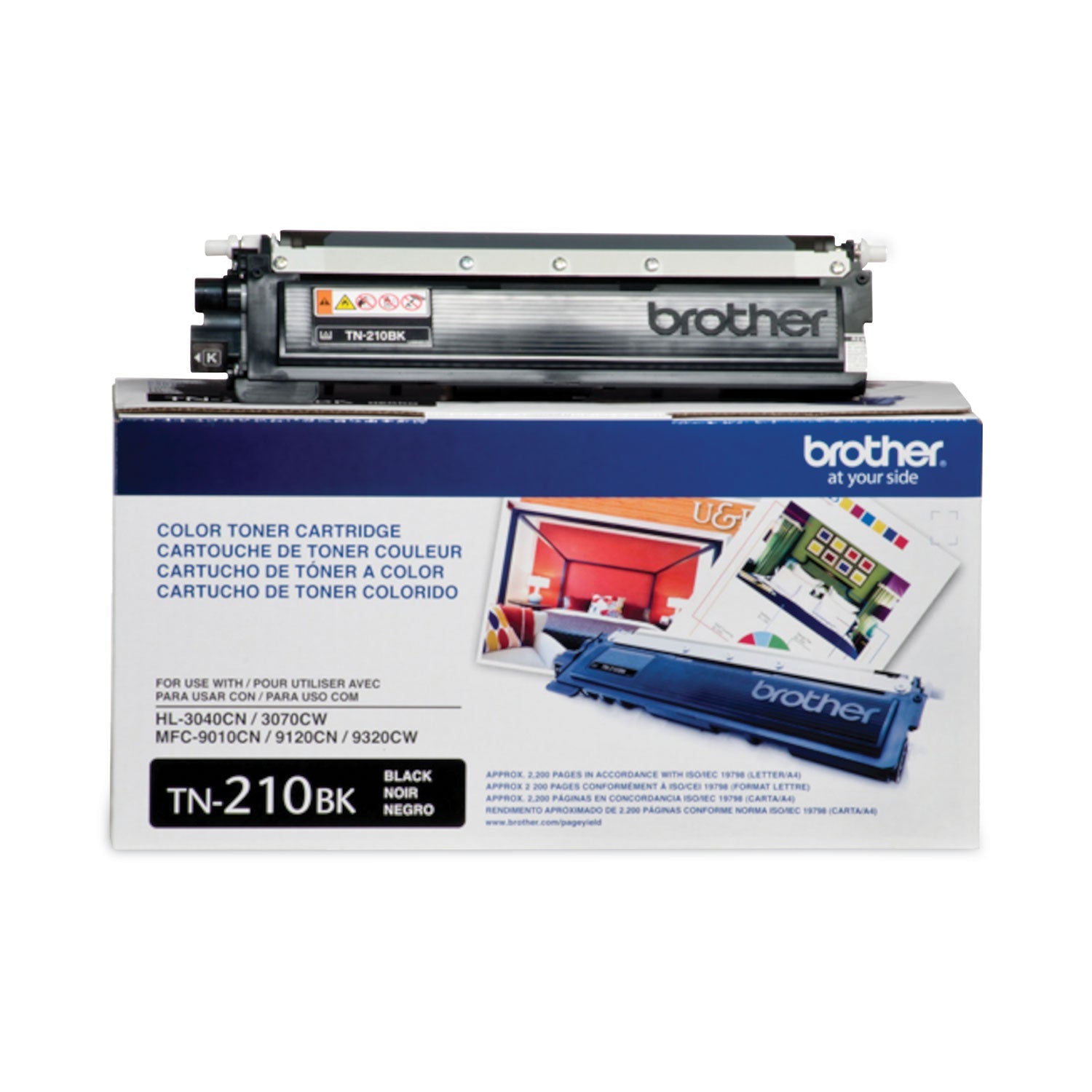 Brother TN210BK Toner | Black, 2,200 Pages