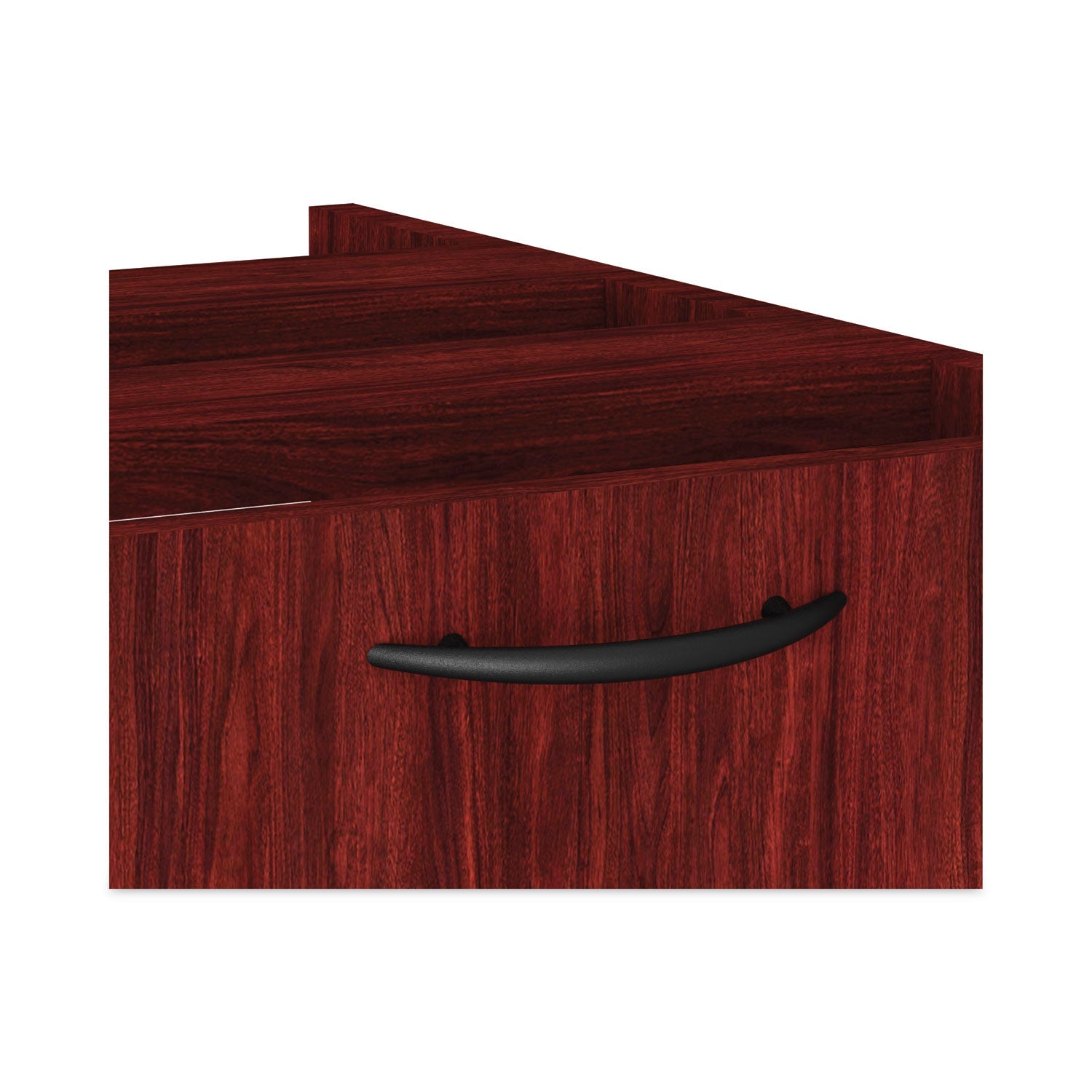 Alera® Alera Valencia Series Full Pedestal File, Left Or Right, 2 Legal/letter-Size File Drawers, Mahogany, 15.63" X 20.5" X 28.5"