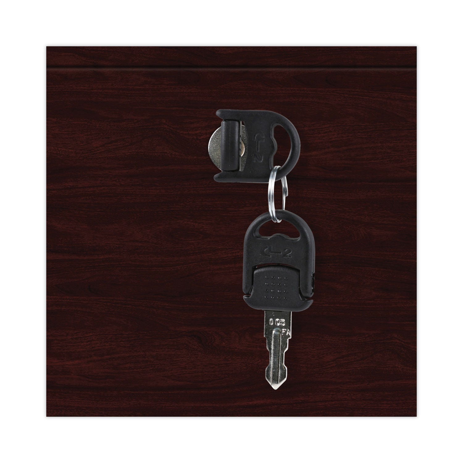 Alera® Alera Valencia Series Full Pedestal File, Left Or Right, 2 Legal/letter-Size File Drawers, Mahogany, 15.63" X 20.5" X 28.5"