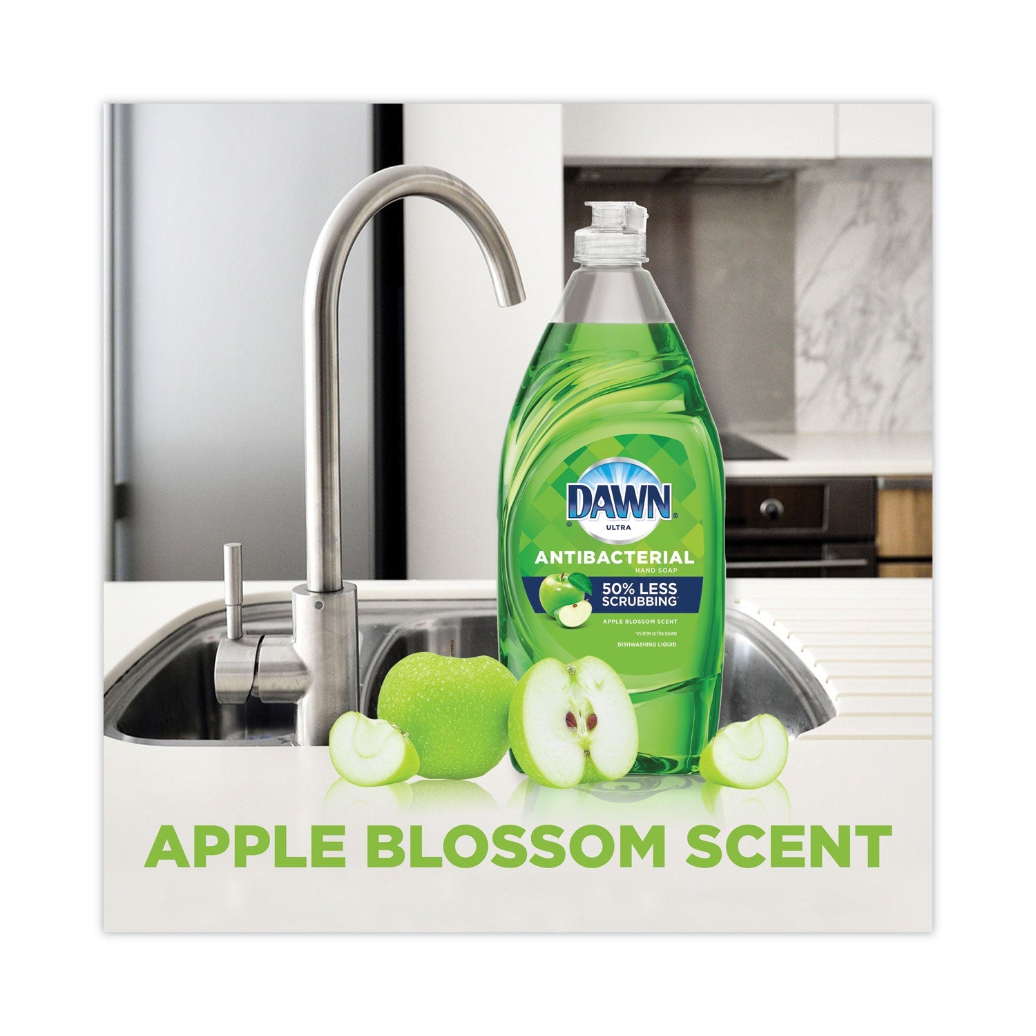 Dawn® Ultra Antibacterial Dishwashing Liquid, Apple Blossom Scent, 38 oz Bottle - Bloom Skins