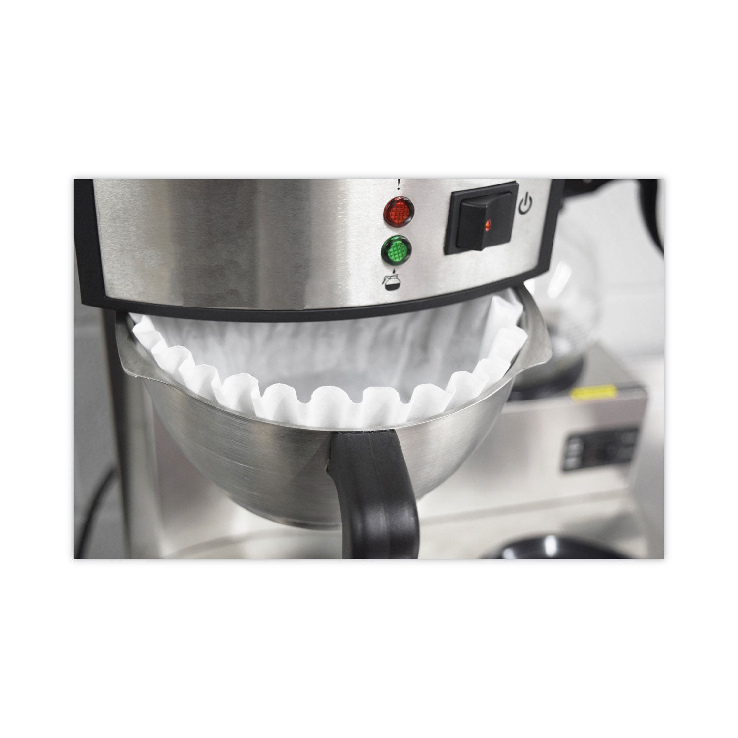 Coffee Pro Basket Filters For Drip Coffeemakers, 10 To 12 Cup Size, White, 200/pack