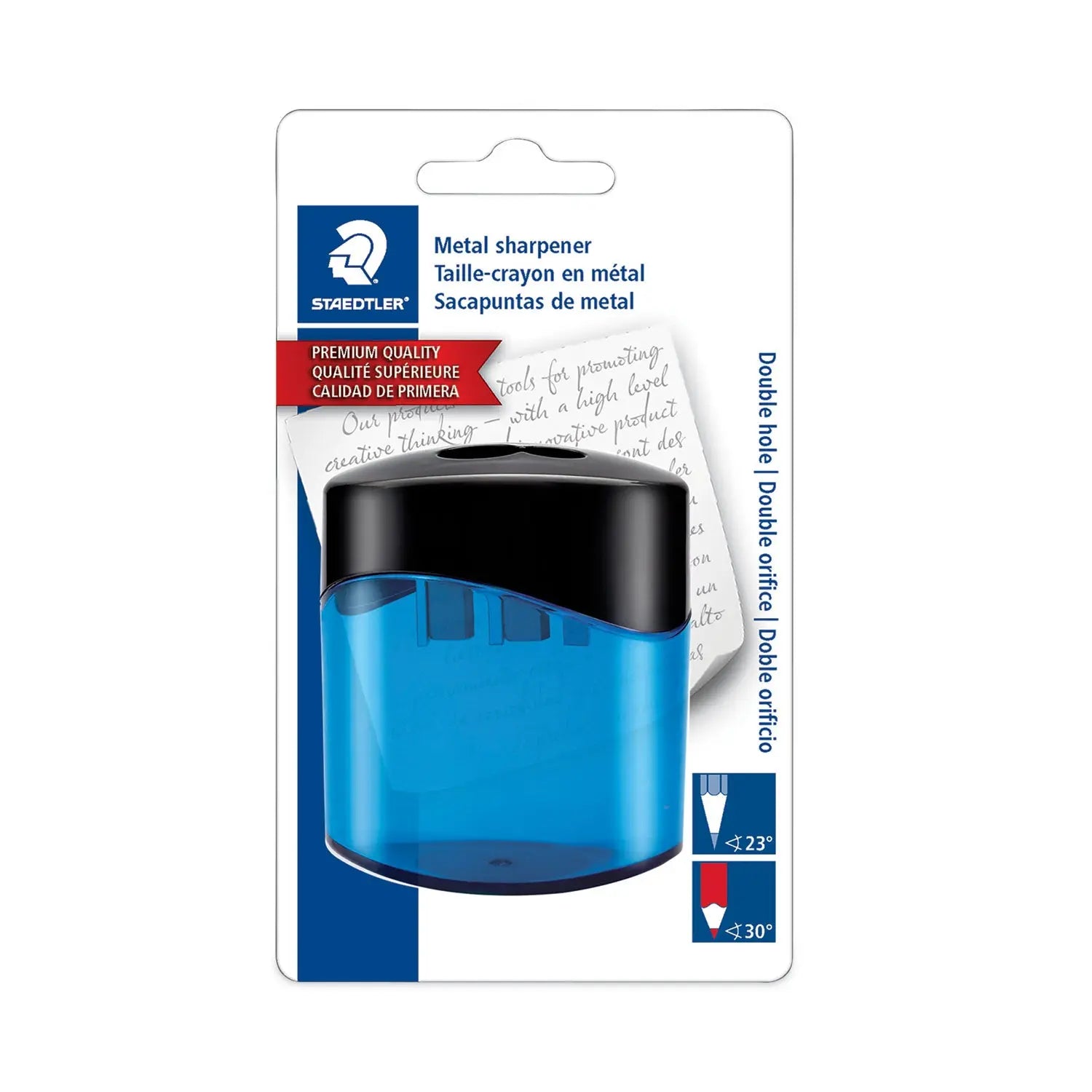 Staedtler® Manual Pencil Sharpener, 2 X 2.75, Randomly Assorted Colors