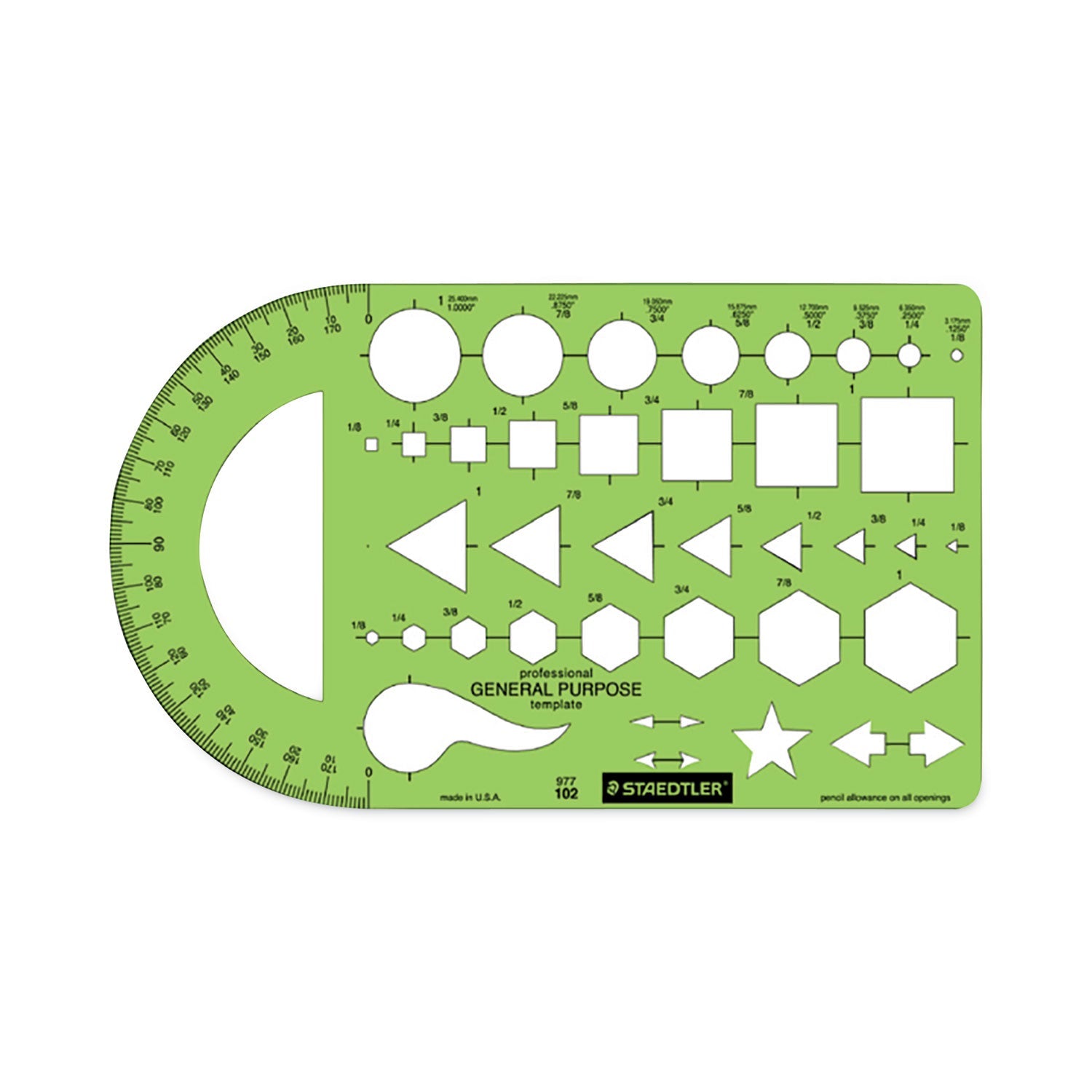 Geometric Shapes Template | Staedtler® | Green