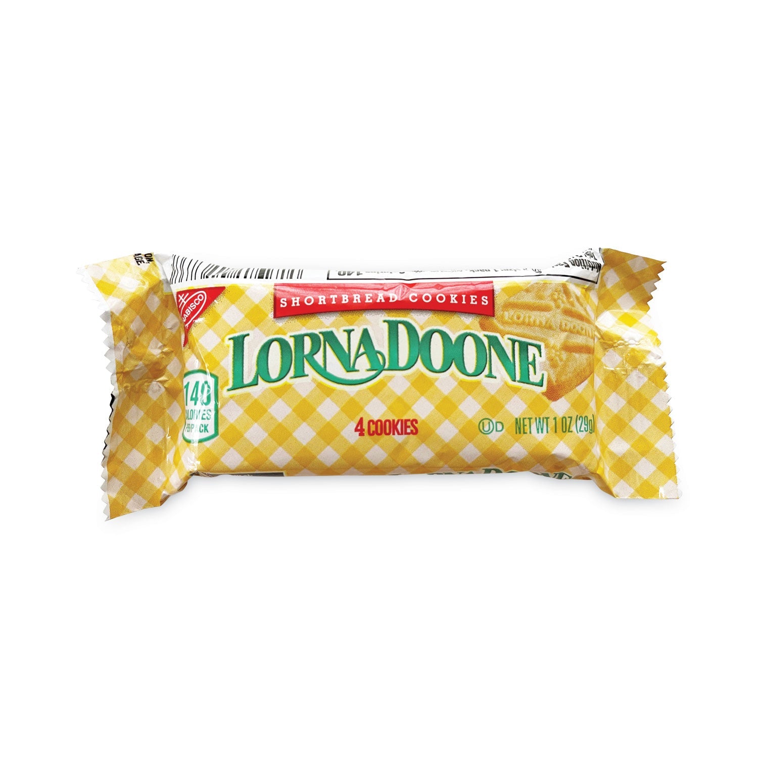 Nabisco® Lorna Doone Shortbread Cookies, 1 oz Packet, 120 Packets/Box, 4 Boxes/Carton