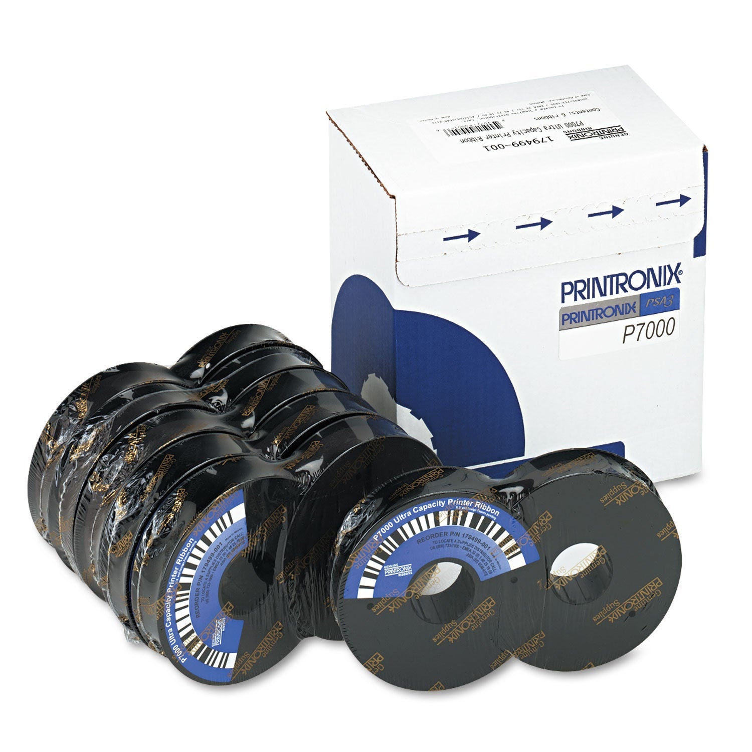 Printronix® 179499001 Ribbon, Black, 6/Box - Bloom Skins