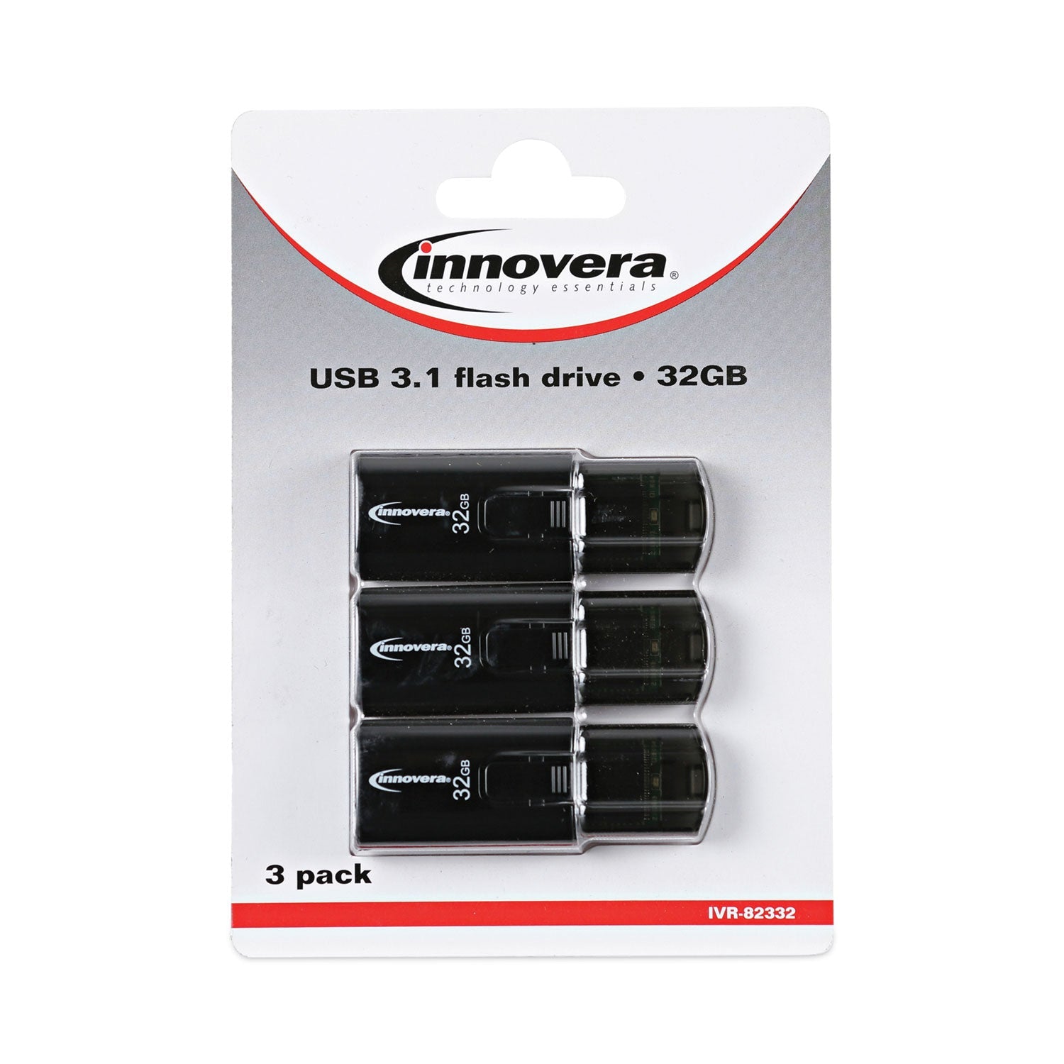 Innovera® Usb 3.0 Flash Drive, 32 Gb, 3/pack