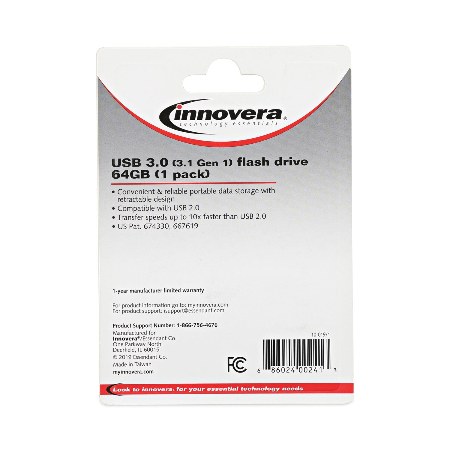 Innovera® Usb 3.0 Flash Drive, 64 Gb
