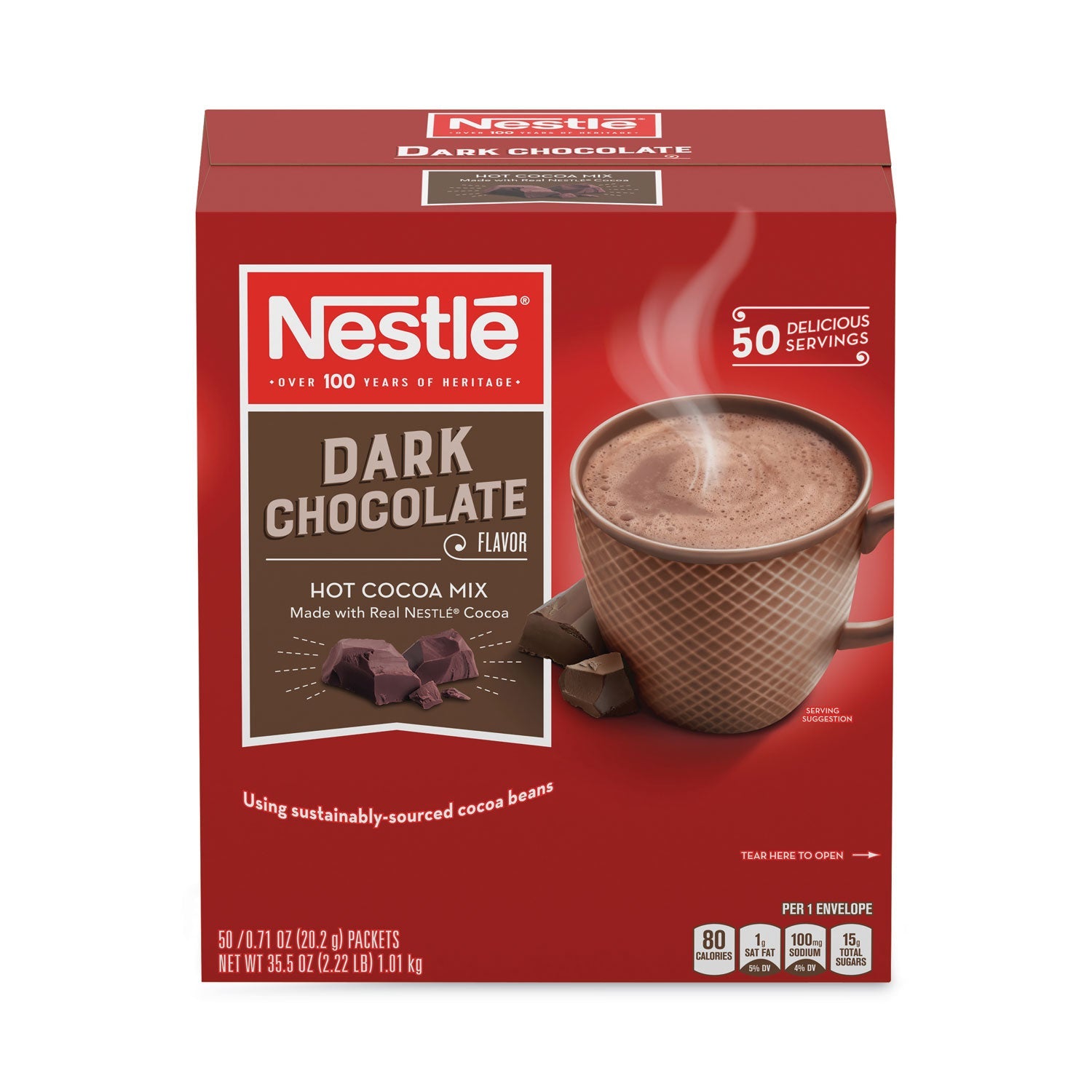 Hot Cocoa Mix | Dark Chocolate, 300/Carton