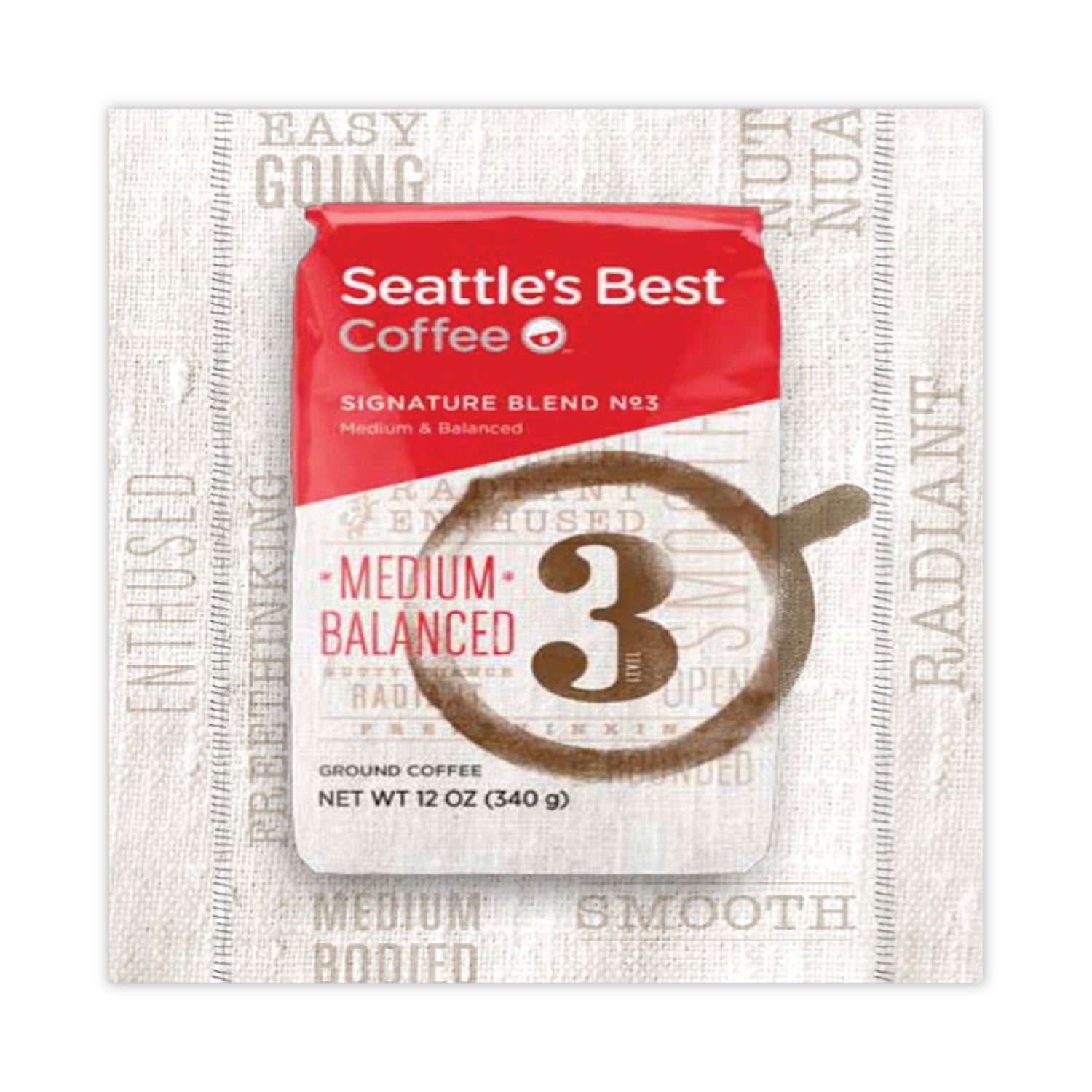 Seattle's Best™ Port Side Blend Whole Bean Coffee, Medium Roast, 12 oz Bag, 6/Carton - Bloom Skins