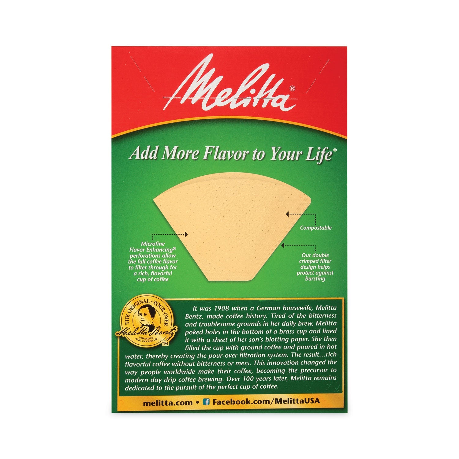 Melitta® Melitta Coffee Filters, #4, 8 to 12 Cup Size, Cone Style, 100 Filters/Pack, 3/Pack