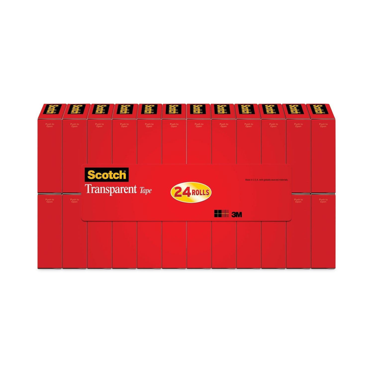 Scotch® Transparent Tape, 1" Core, 0.75" X 83.33 Ft, Transparent, 24/pack