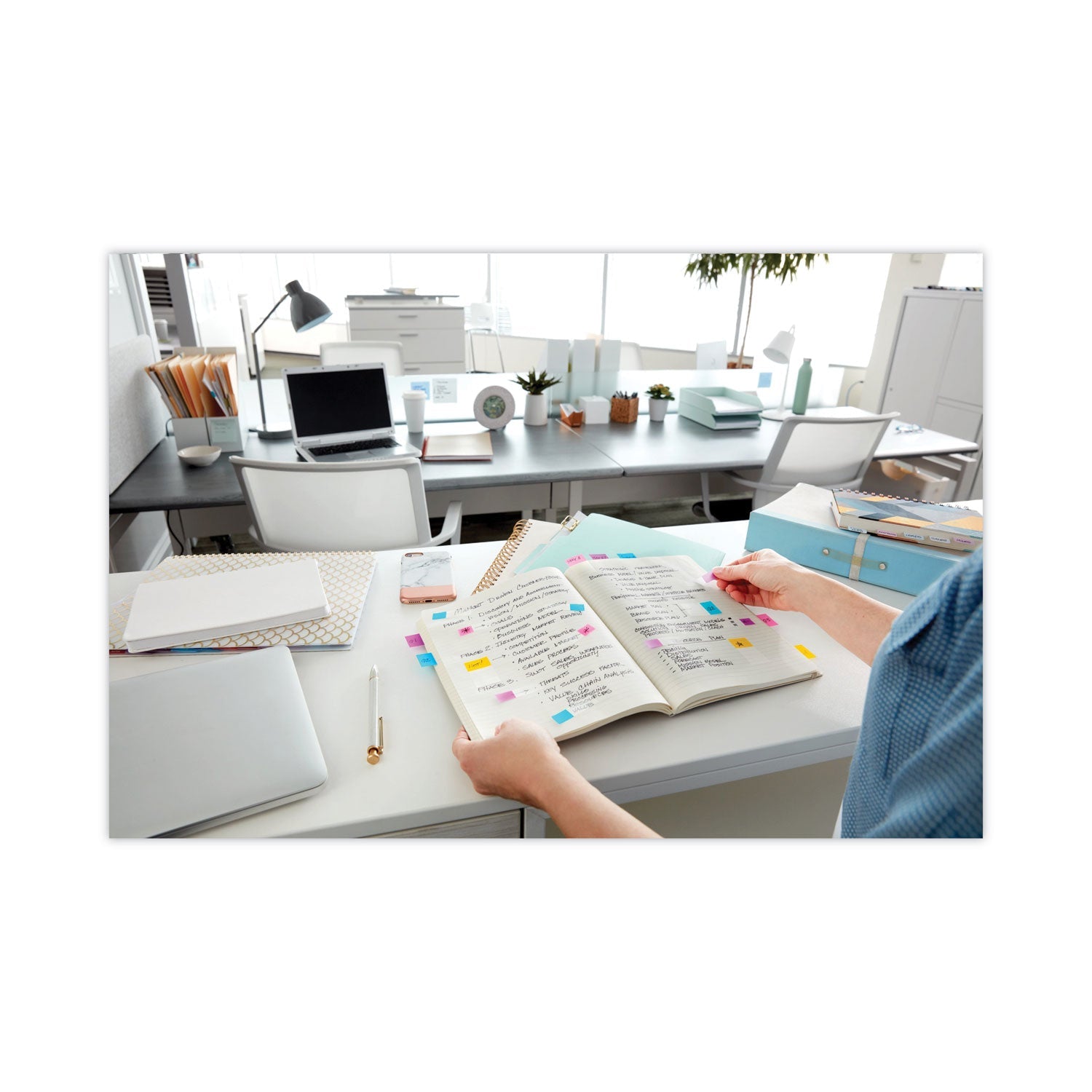 Post-it® Flags Standard Page Flags in Dispenser, Bright Green, 50 Flags/Dispenser, 2 Dispensers/Pack