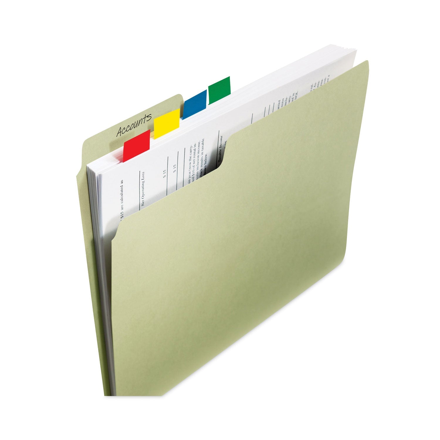 Post-it® Flags Standard Page Flags in Dispenser, Green, 50 Flags/Dispenser, 2 Dispensers/Pack