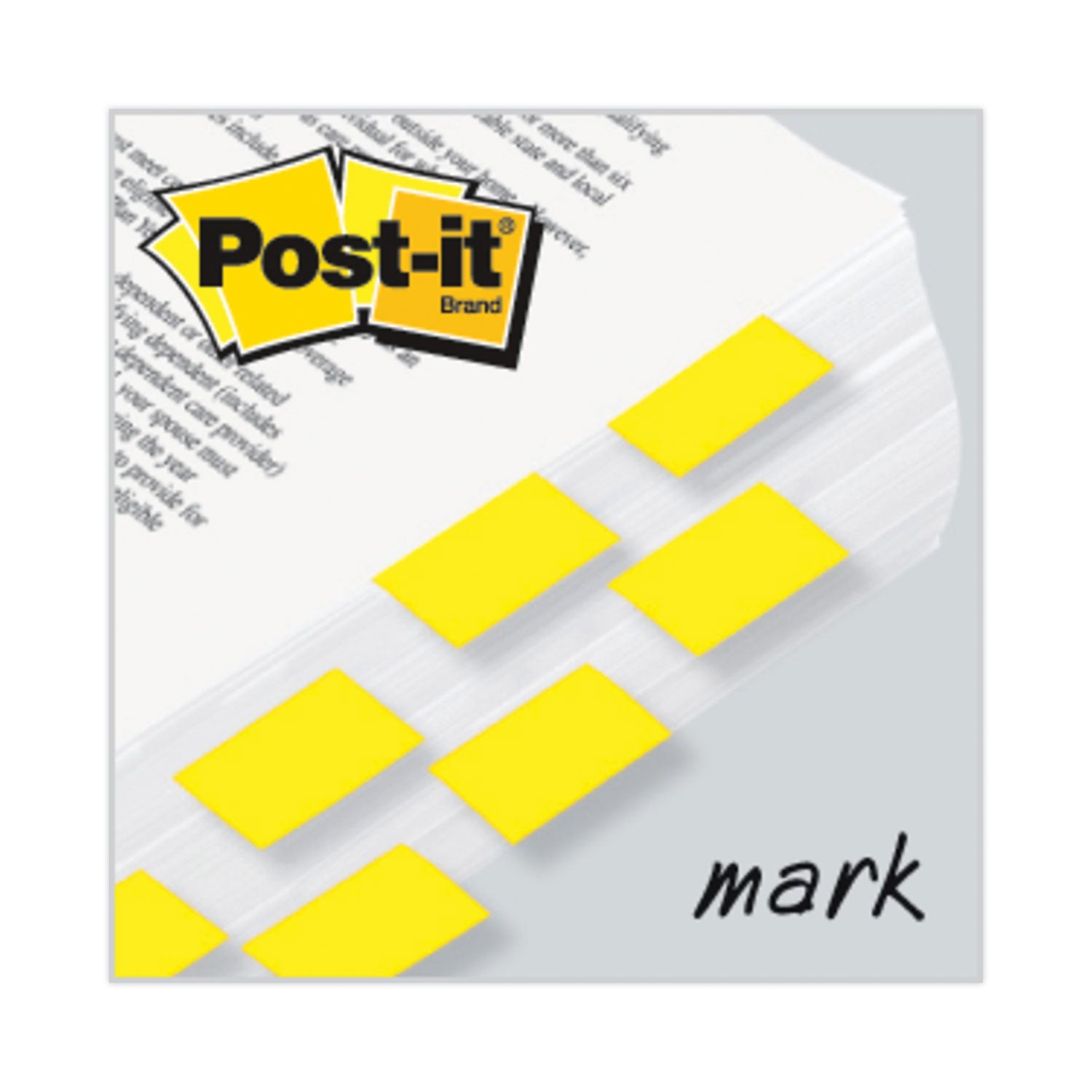 Post-it® Flags Standard Page Flags in Dispenser, Yellow, 50 Flags/Dispenser, 2 Dispensers/Pack